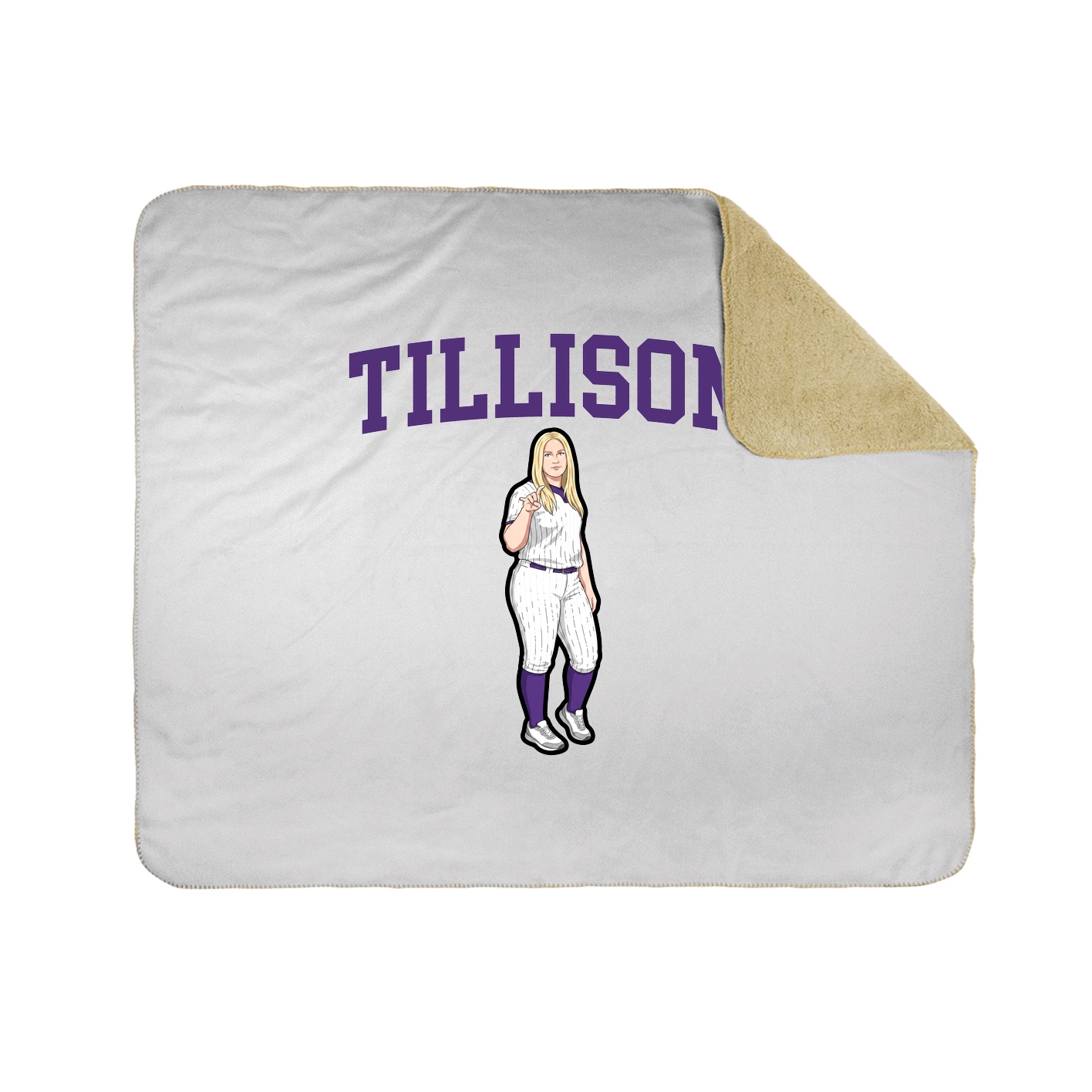 Throw Blanket — Shirsey in White