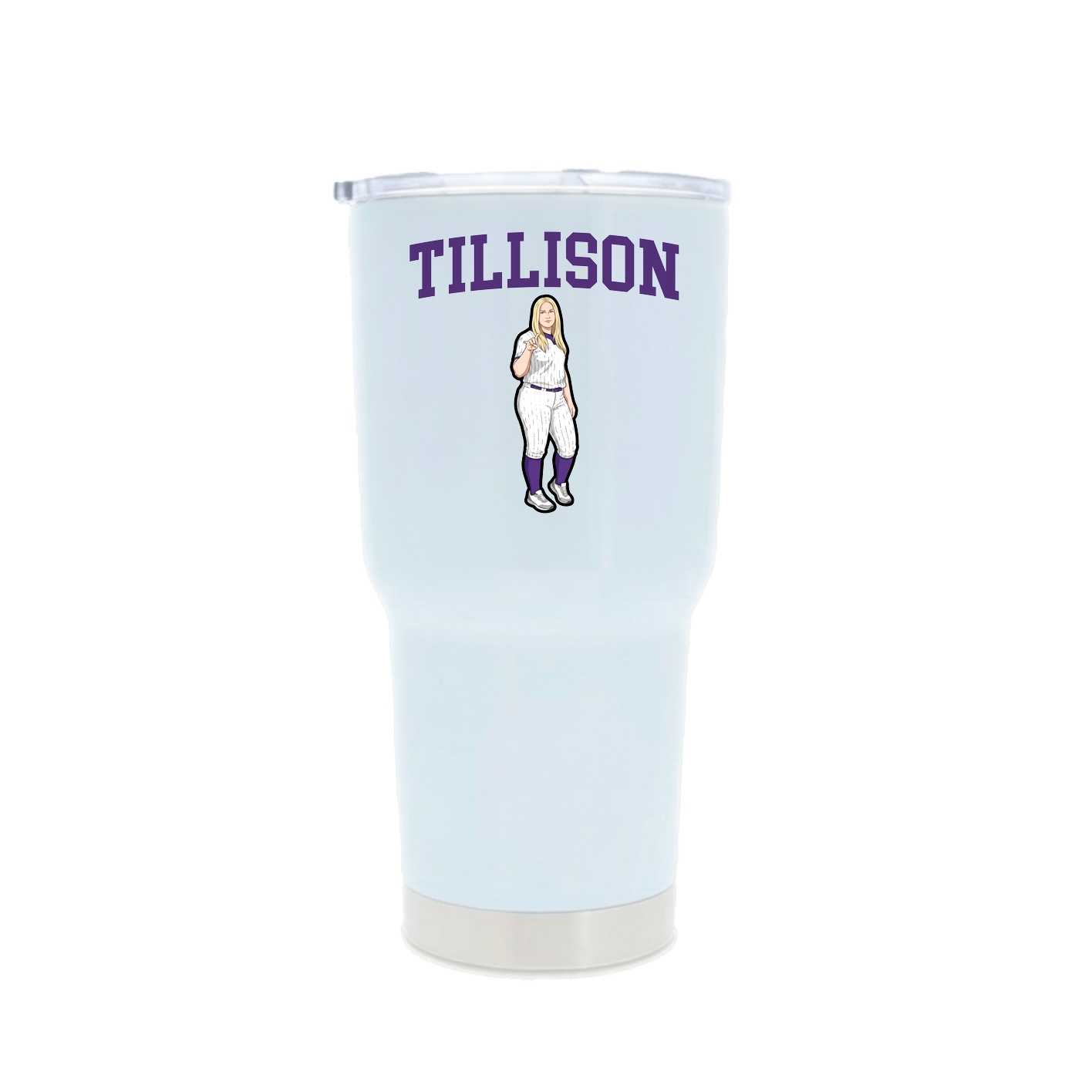 30oz Stainless Steel Tumbler — Shirsey in White