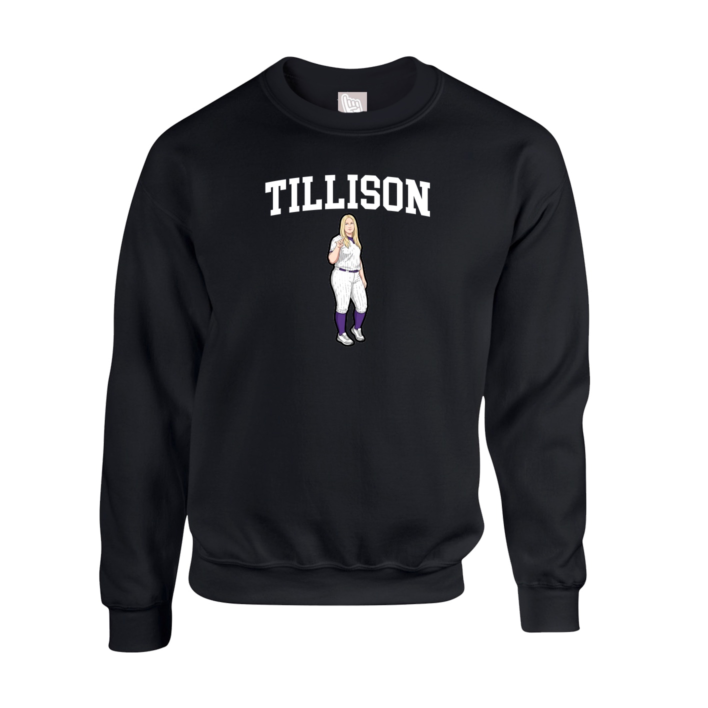 Fleece Crew — Shirsey in Black