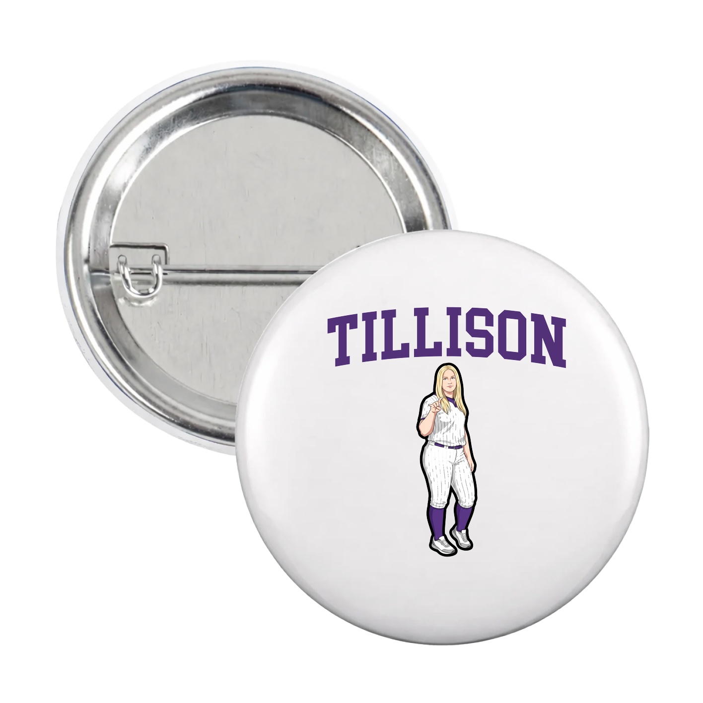 Game Day Button — Shirsey in White