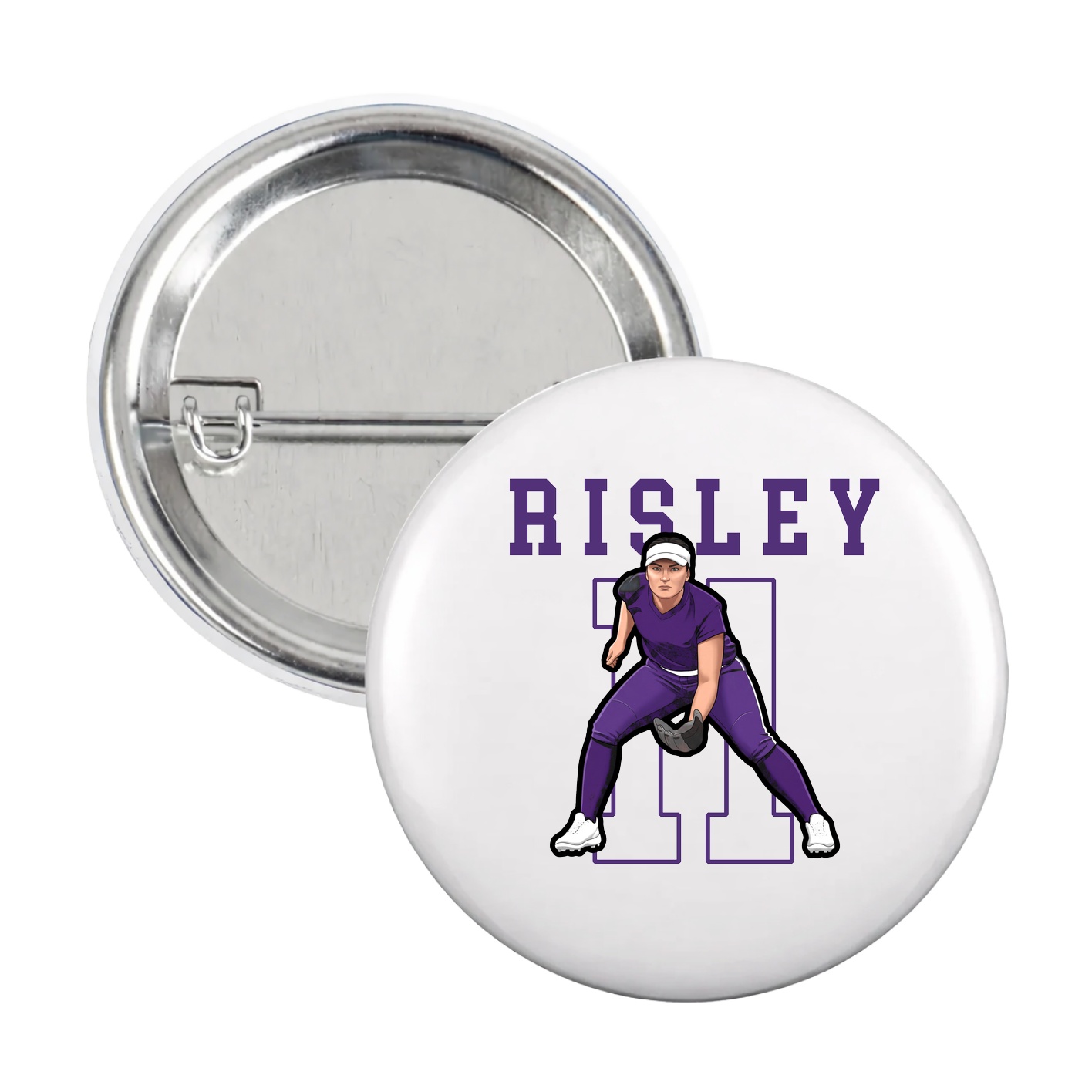 Game Day Button — Shirsey in White