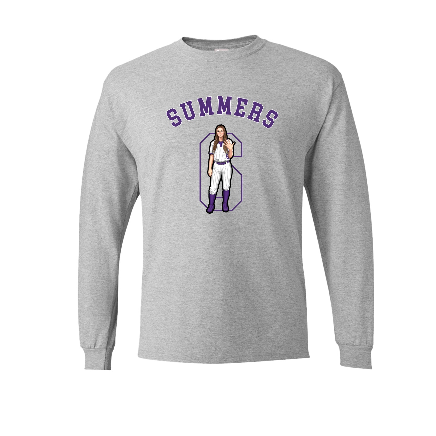 Long Sleeve Tee — Shirsey Arch in Grey