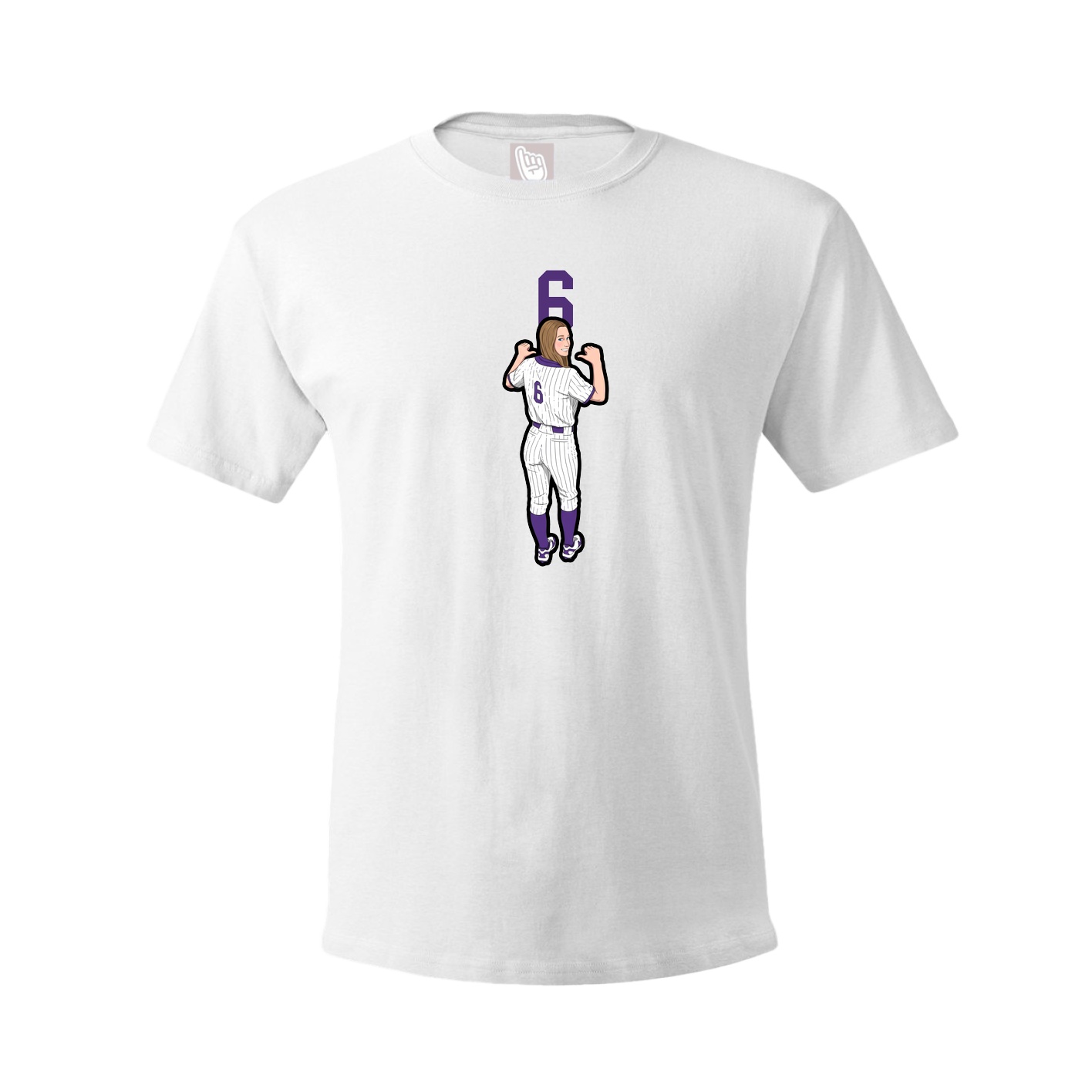 Tee — Number Top in White