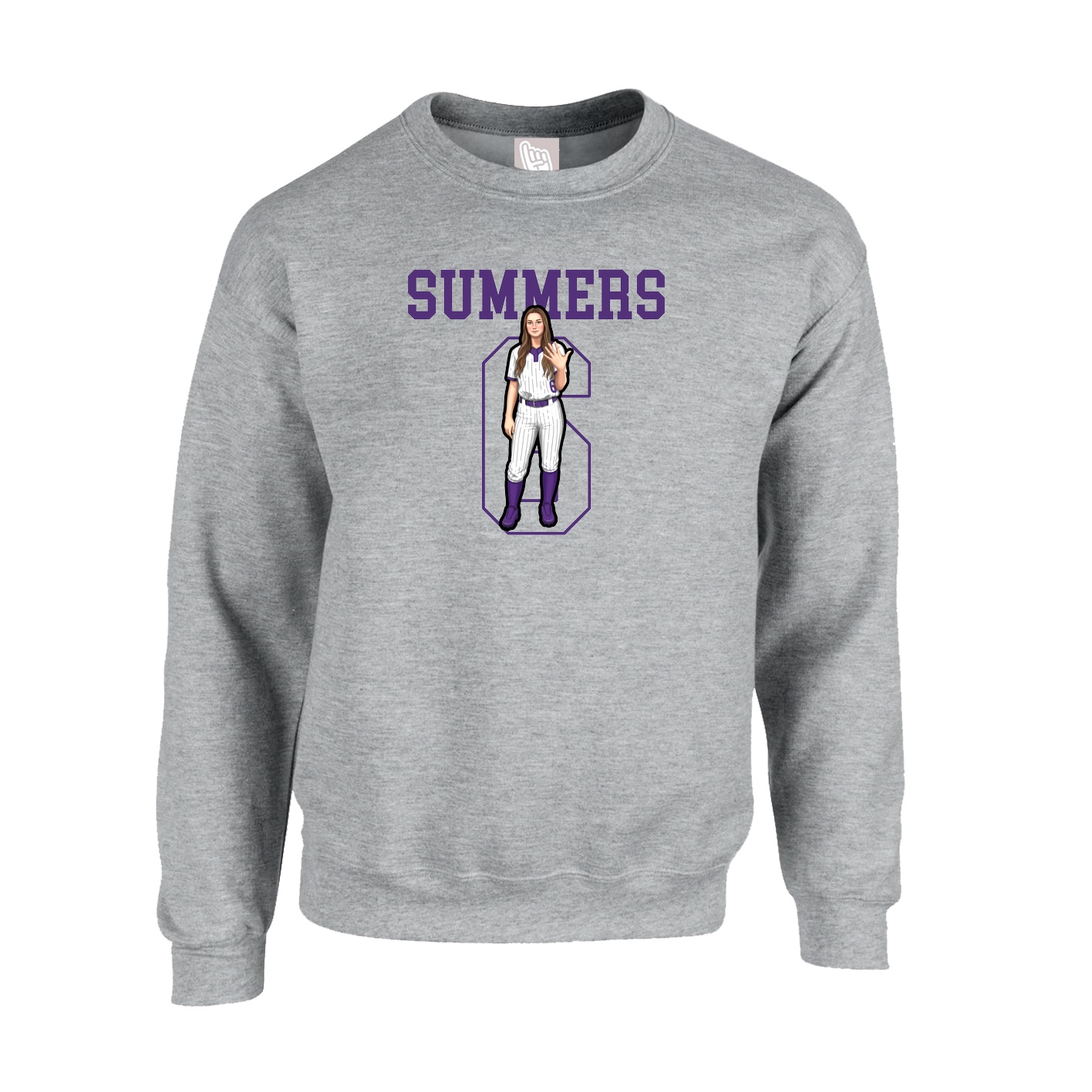 Fleece Crew — Shirsey in Grey