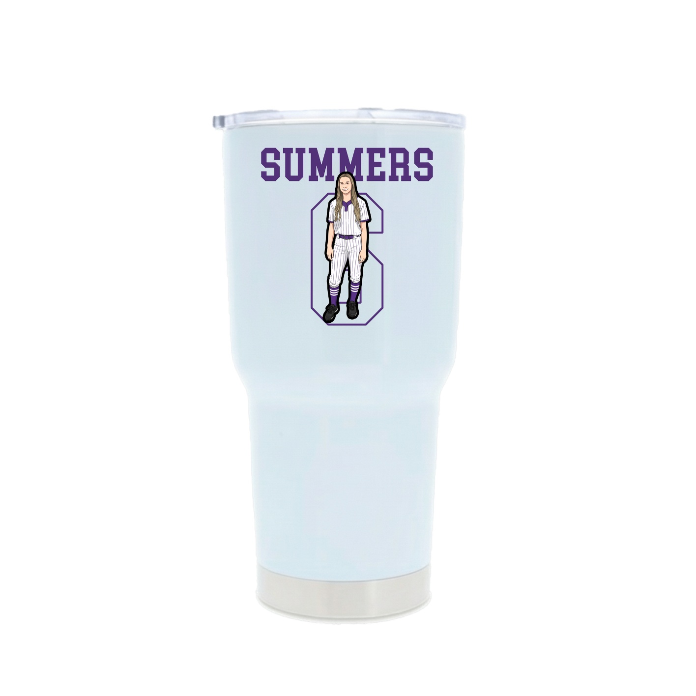 30oz Stainless Steel Tumbler — Shirsey in White