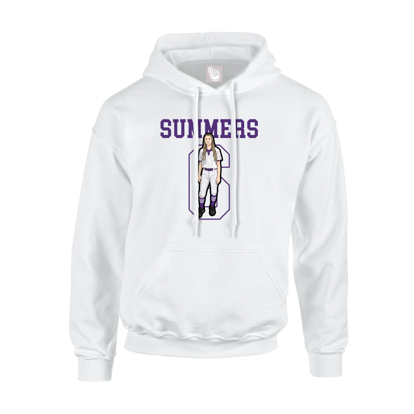 Hoodie — Shirsey in White