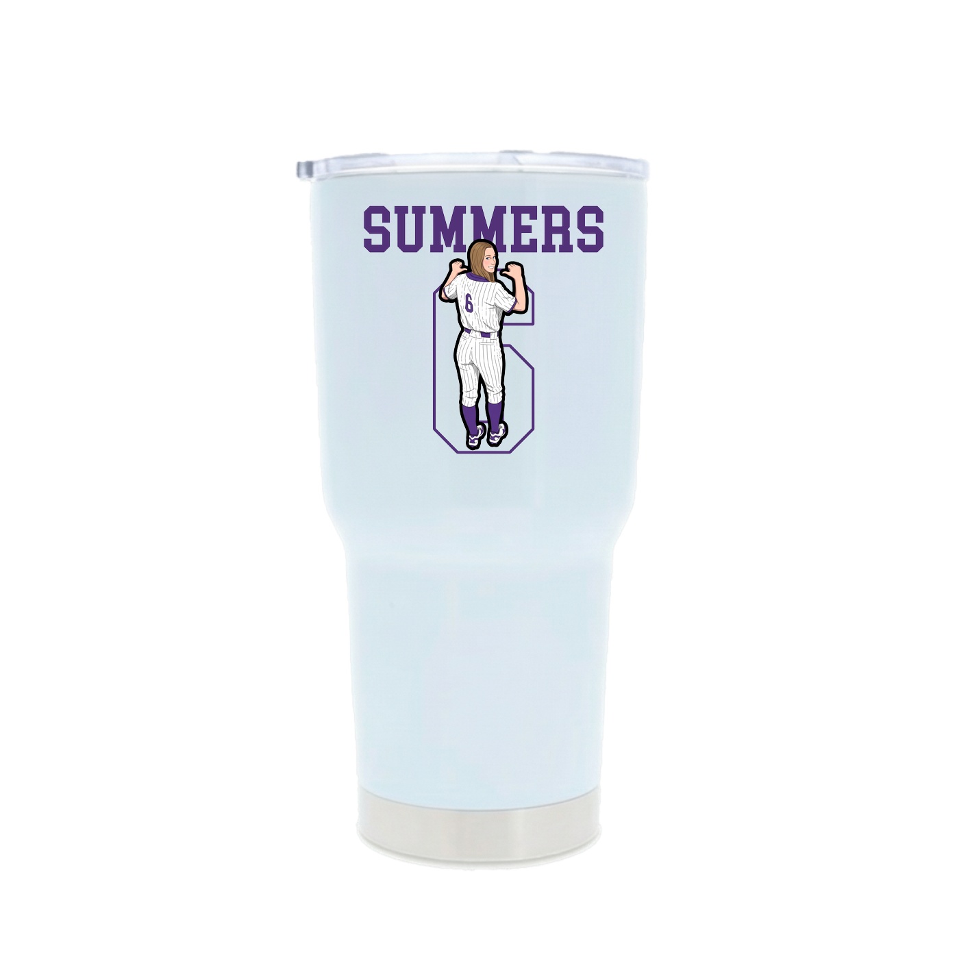 30oz Stainless Steel Tumbler — Shirsey in White