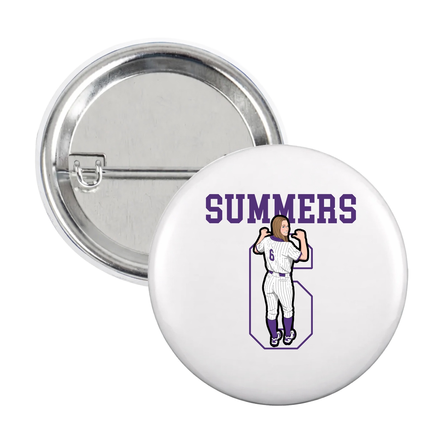 Game Day Button — Shirsey in White