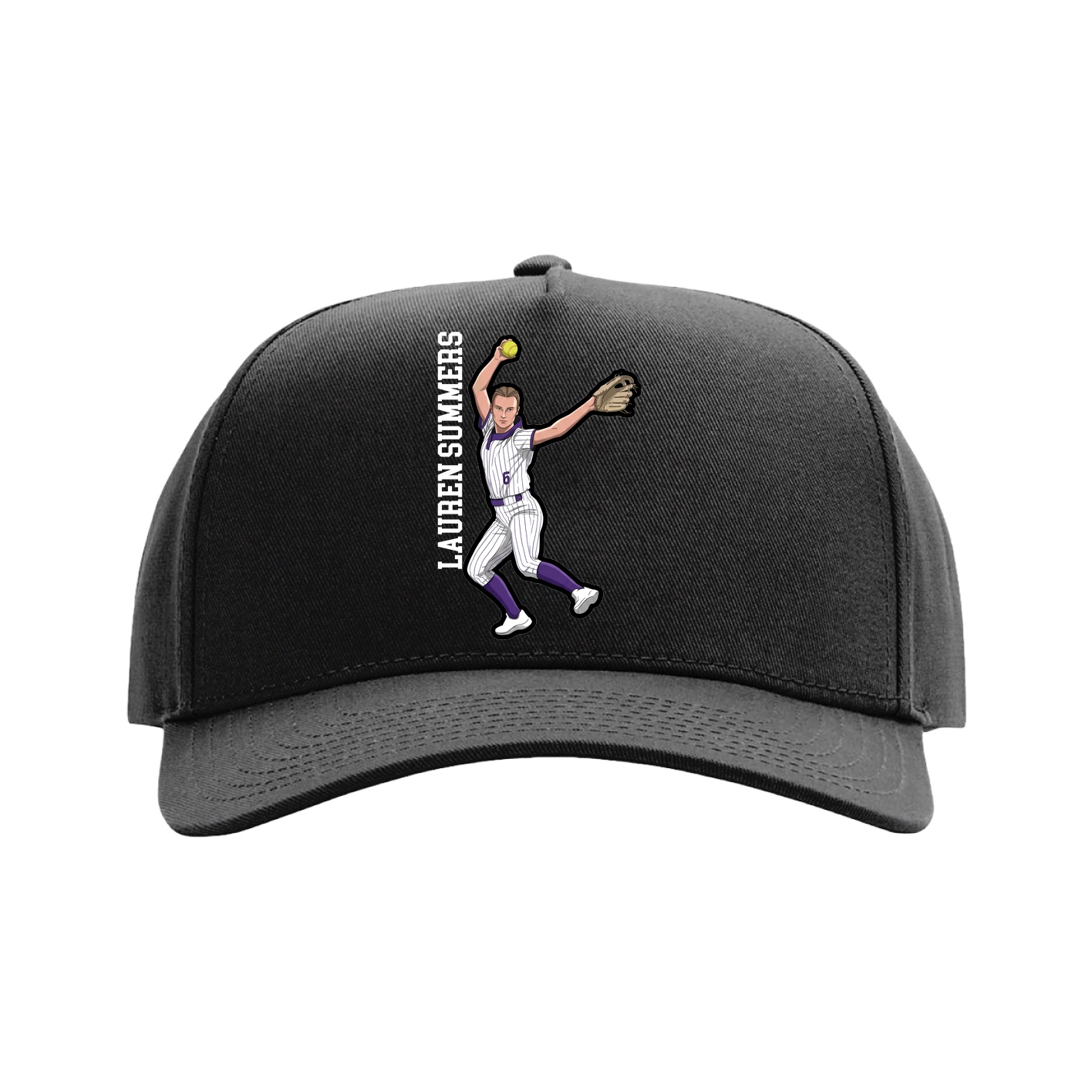Full Fabric Five-Panel Champ Cap