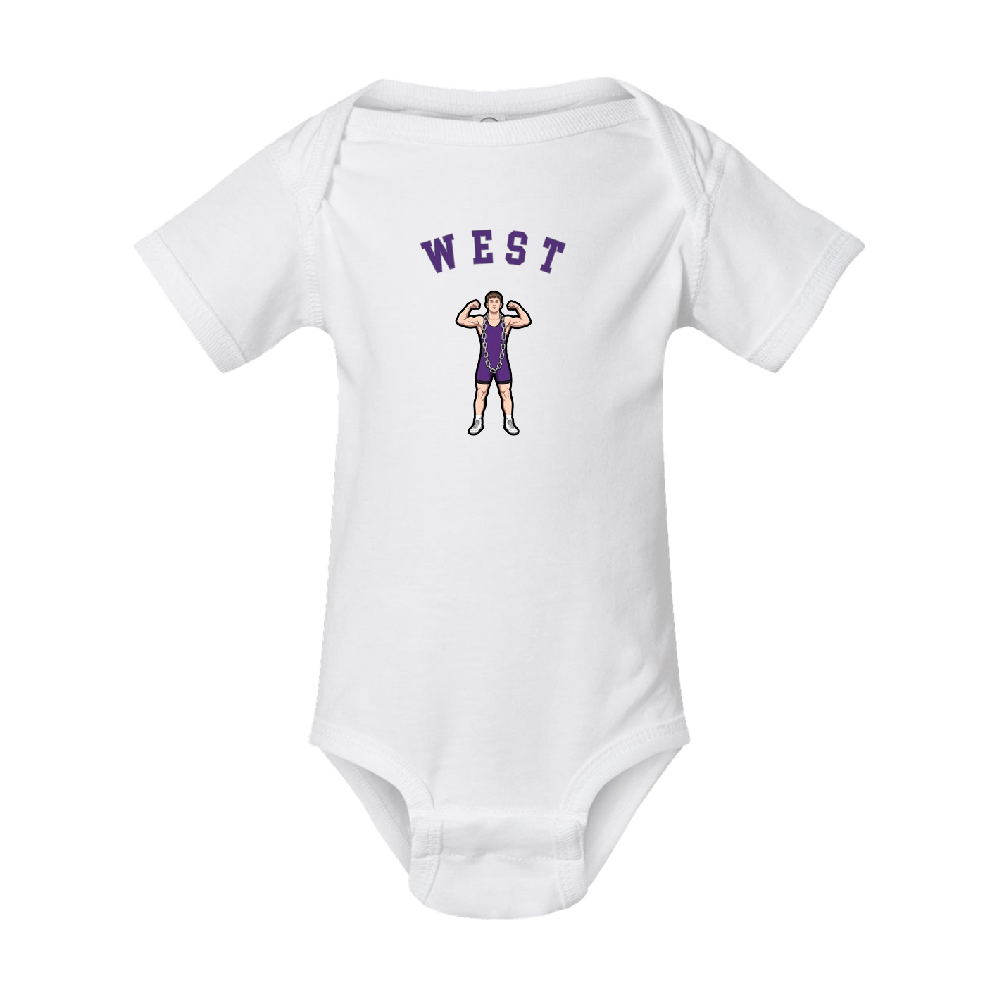 Baby Onesie — Shirsey Arch in White