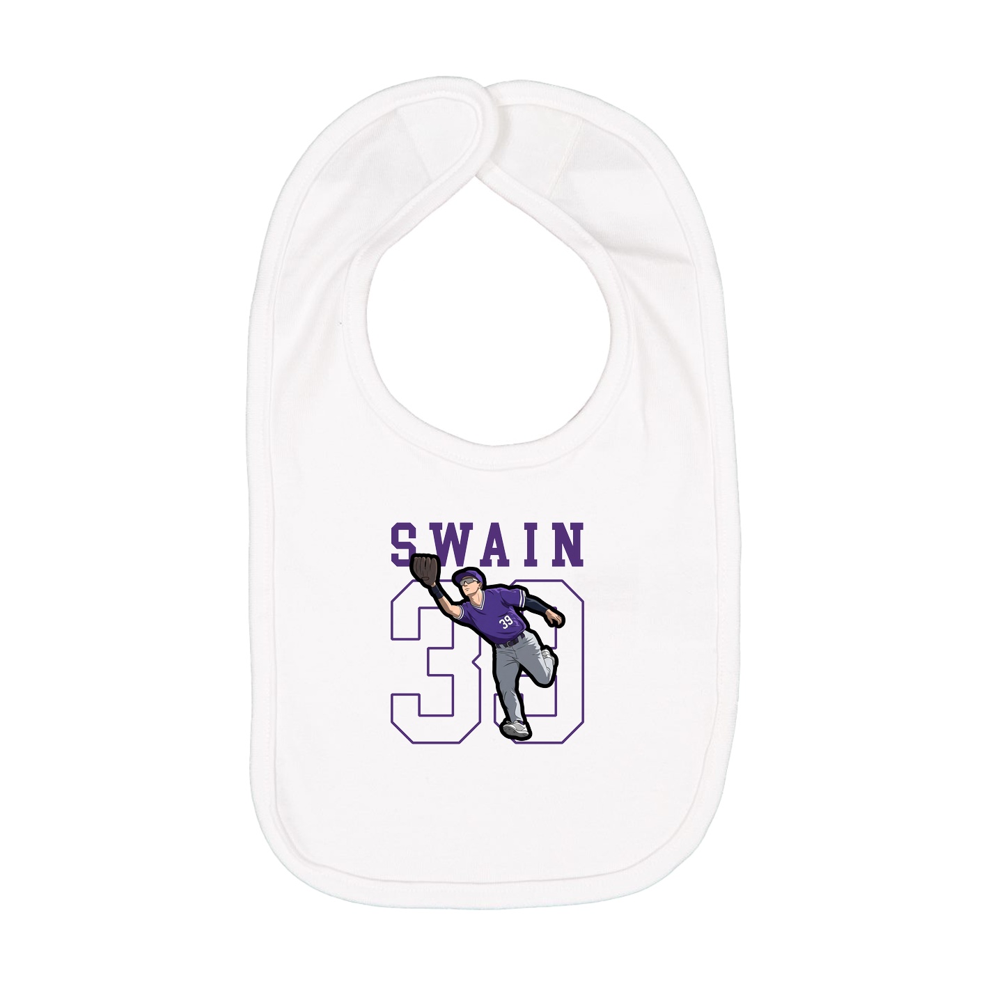 Infant Bib — Shirsey in White