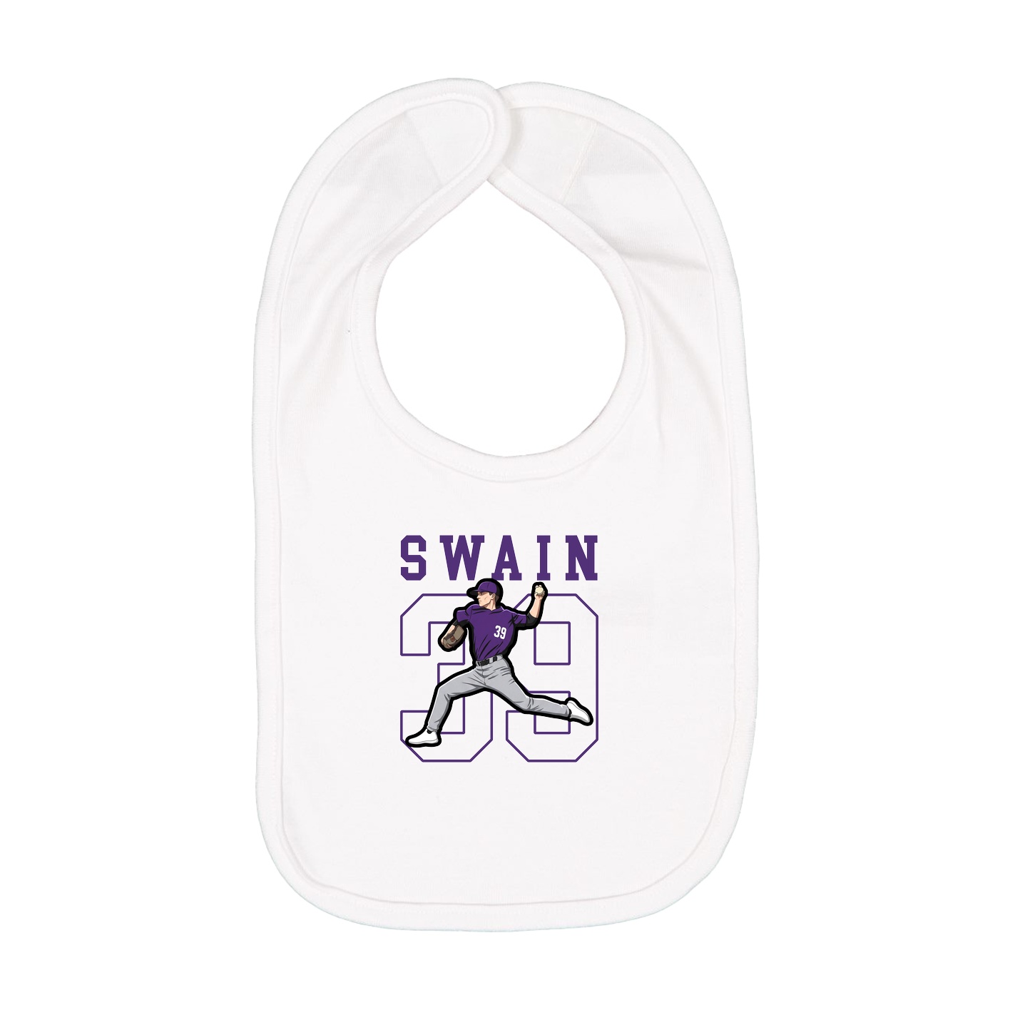 Infant Bib — Shirsey in White