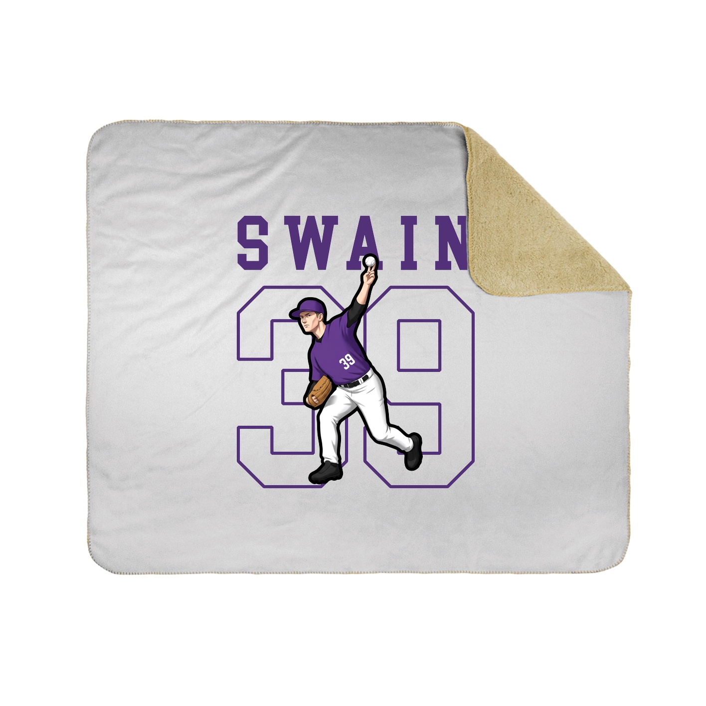 50x60 Sherpa Lined Throw Blanket