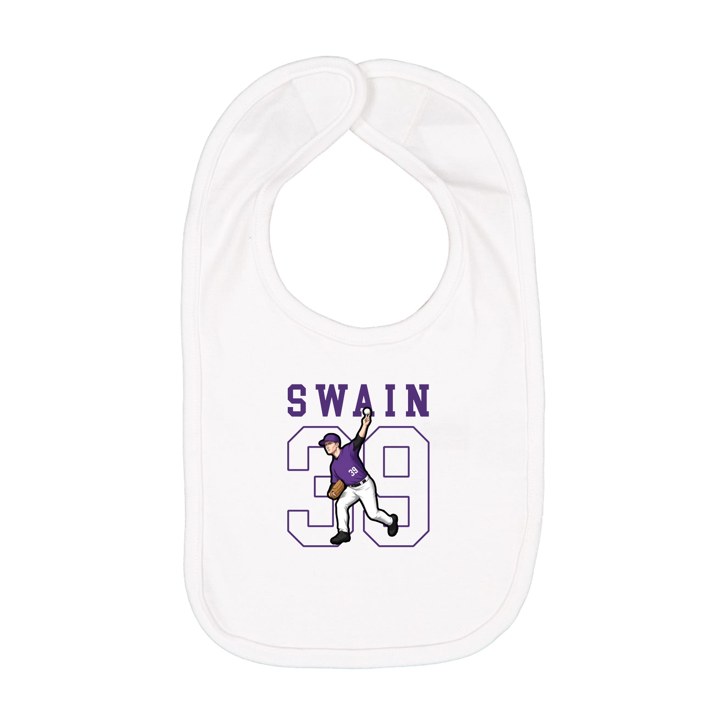 Infant Bib — Shirsey in White