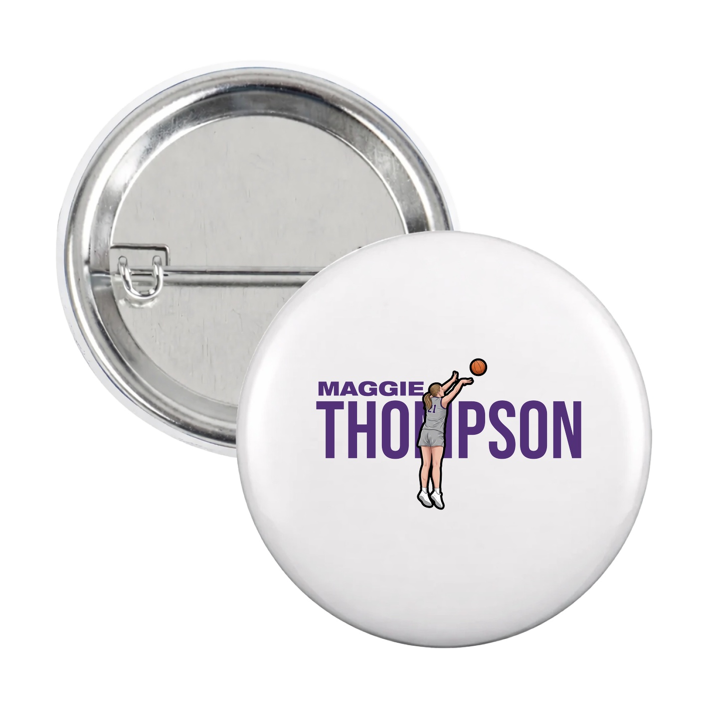 Game Day Button — Player Name in White