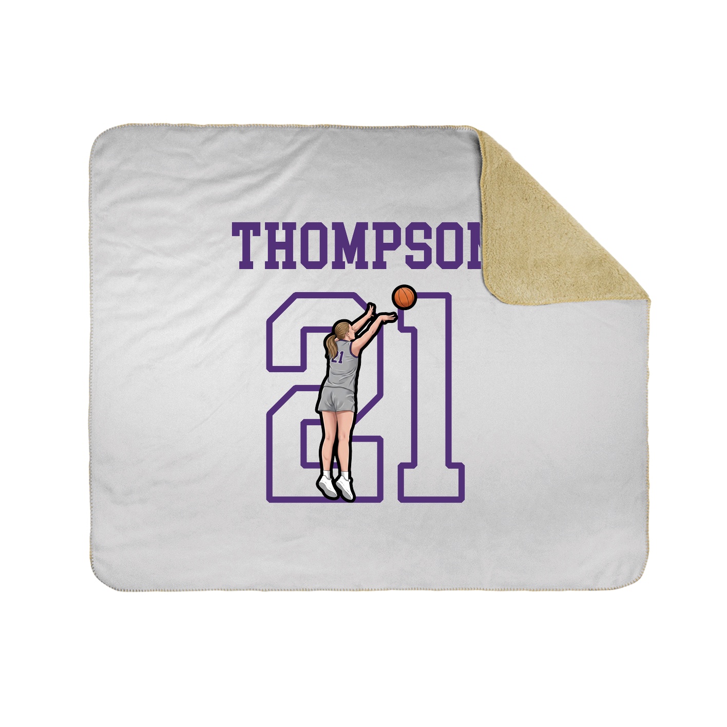 Throw Blanket — Shirsey in White