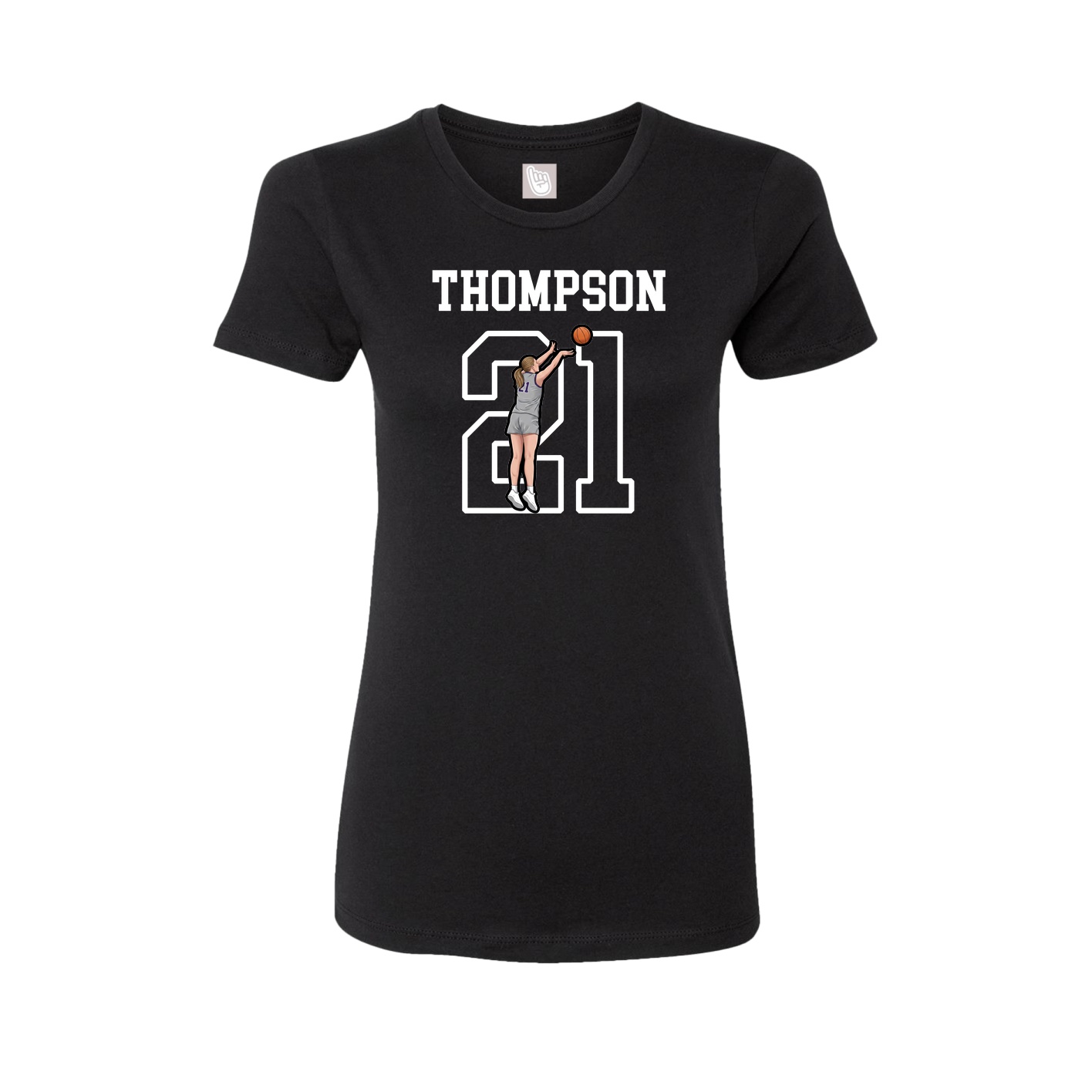 Fitted Women's Tee — Shirsey in Black