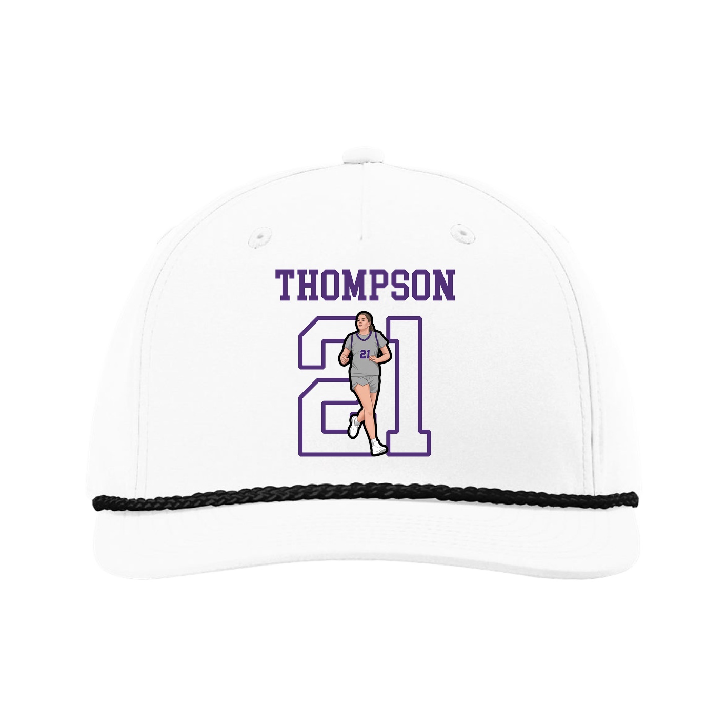 Five-Panel Classic Rope Cap — Shirsey in White