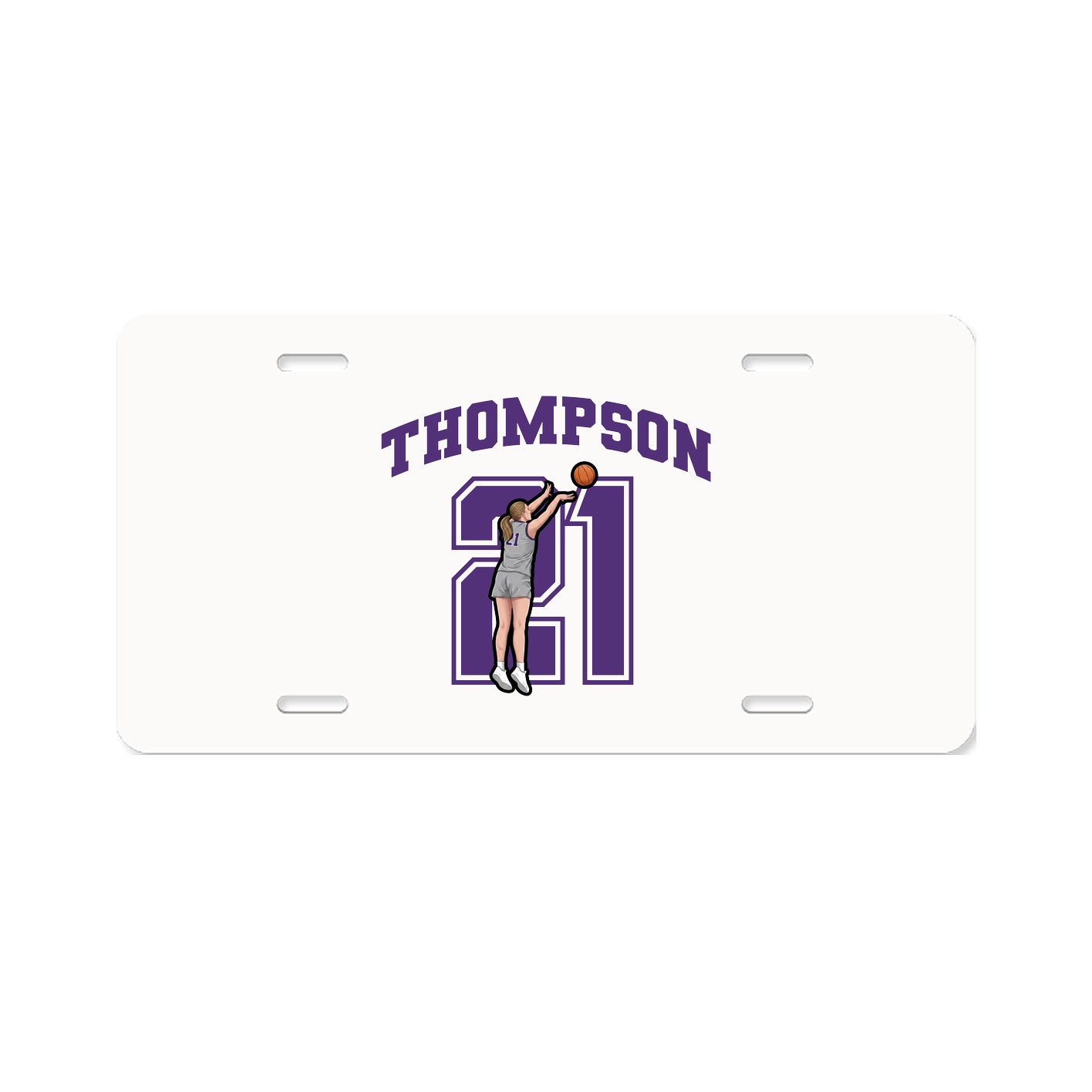 License Plate — Number in Classic