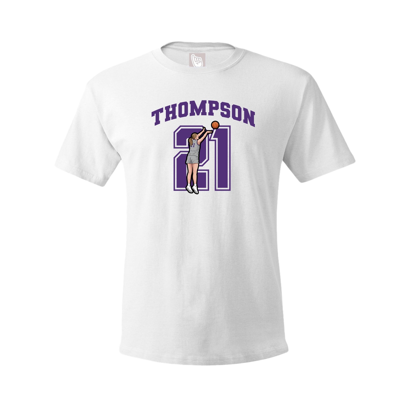 Tee — Number in White