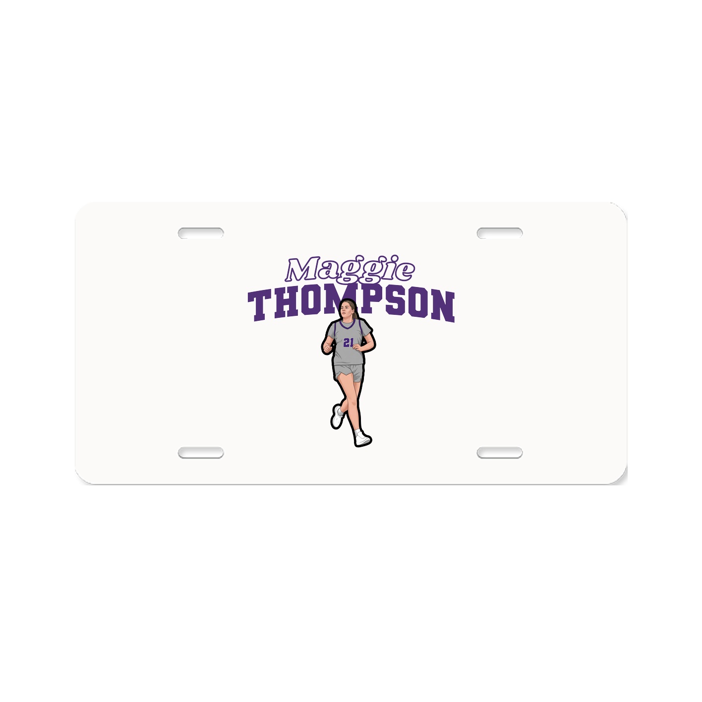 License Plate — Name Arch in Classic