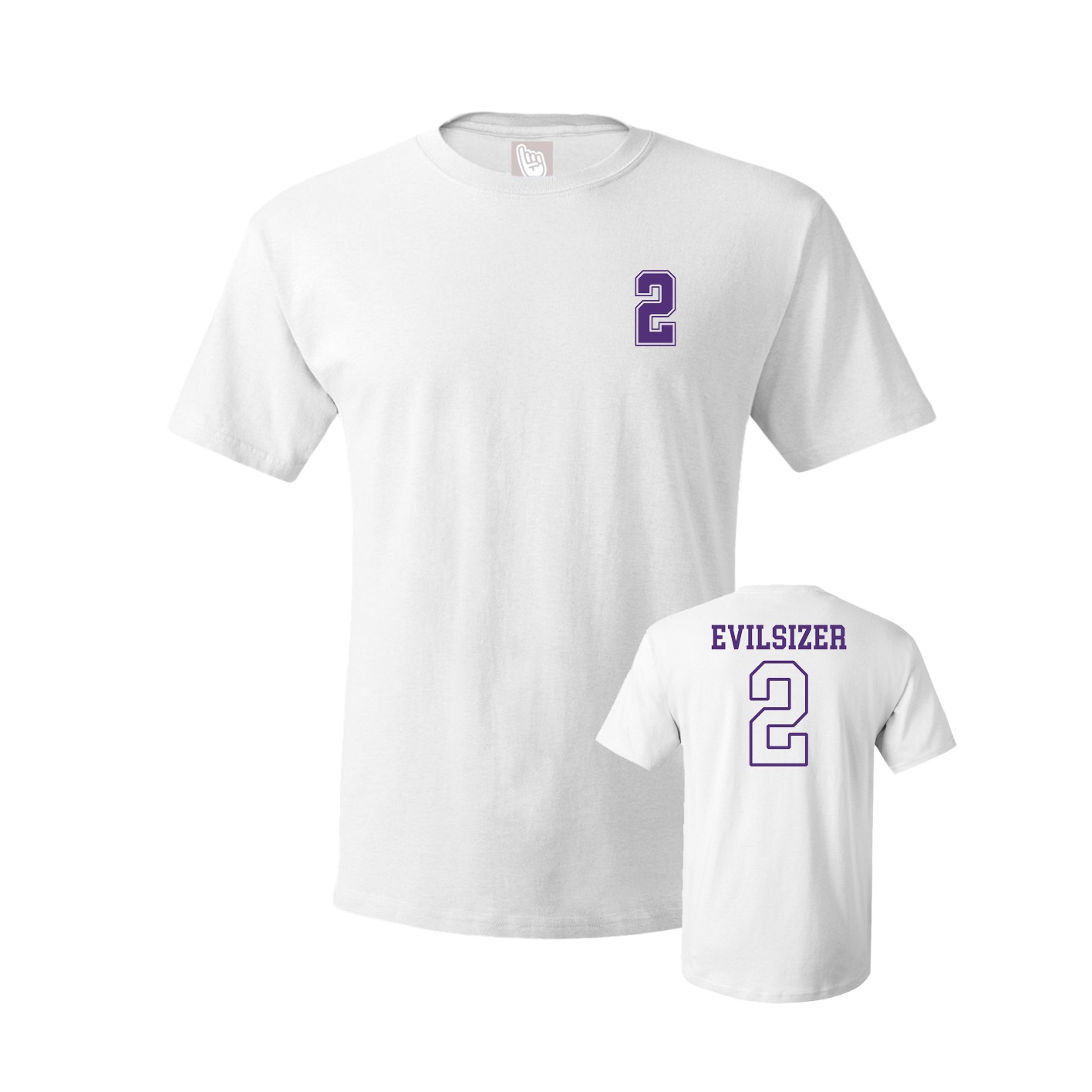Youth Tee — Chest Back in White