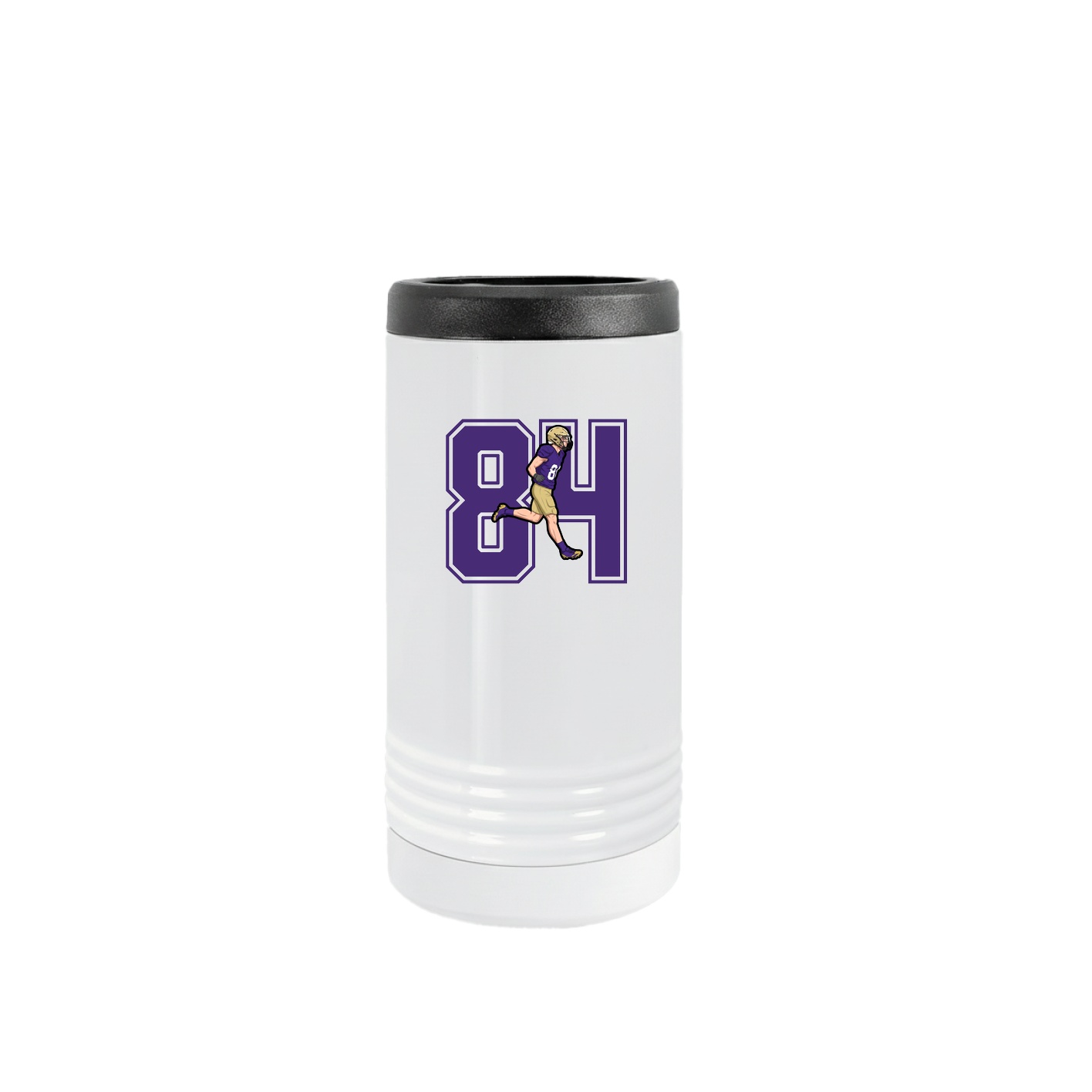 Slim Beverage Holder — Number in White
