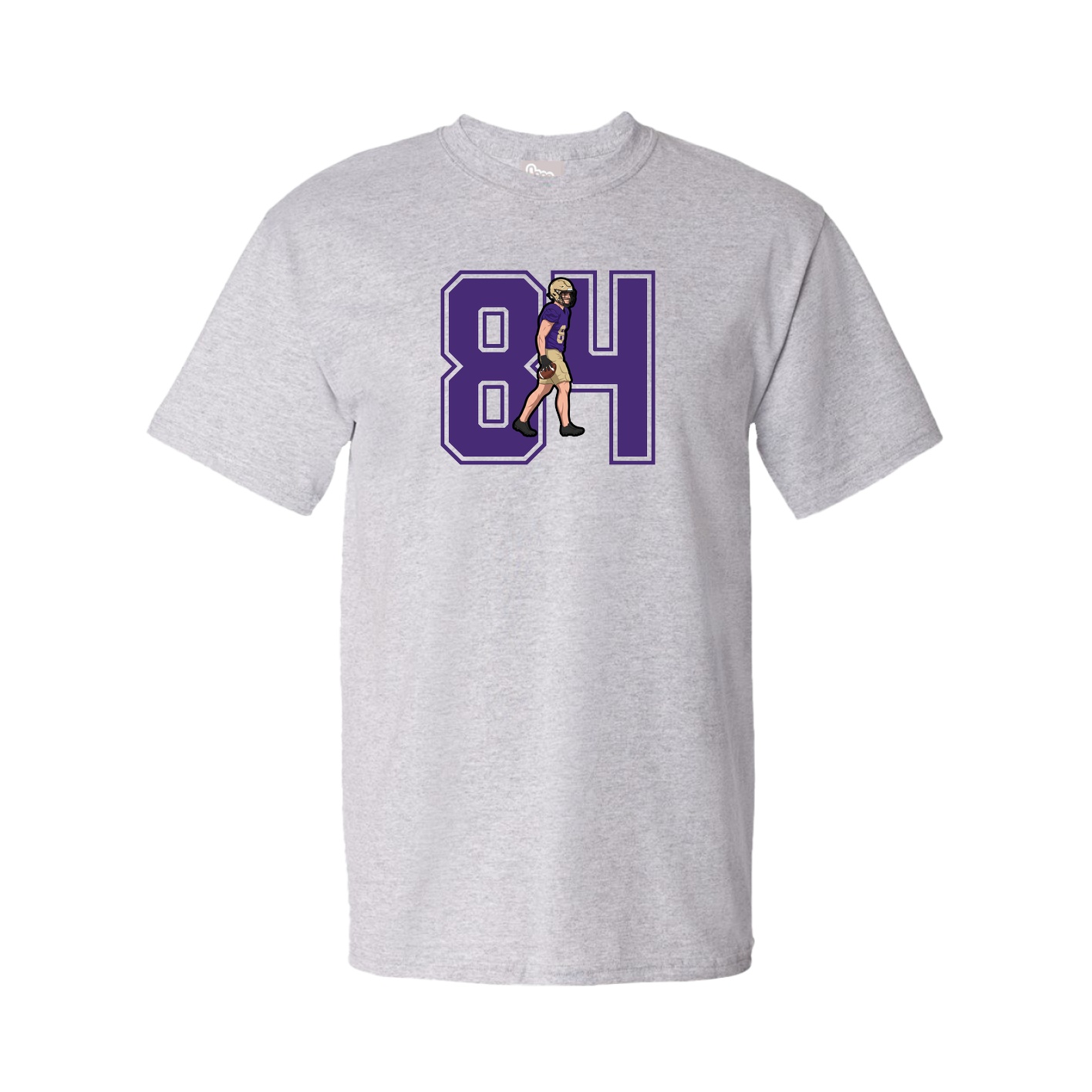 Youth Tee — Number in Grey