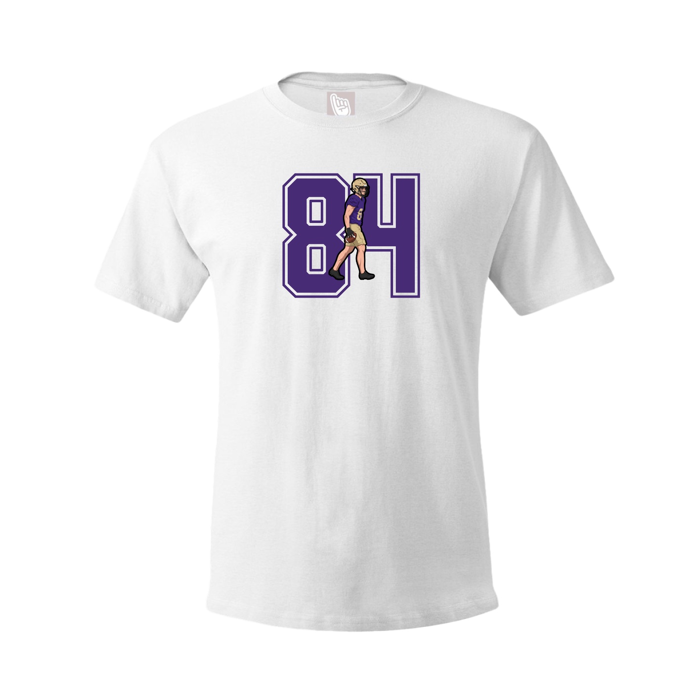 Youth Tee — Number in White