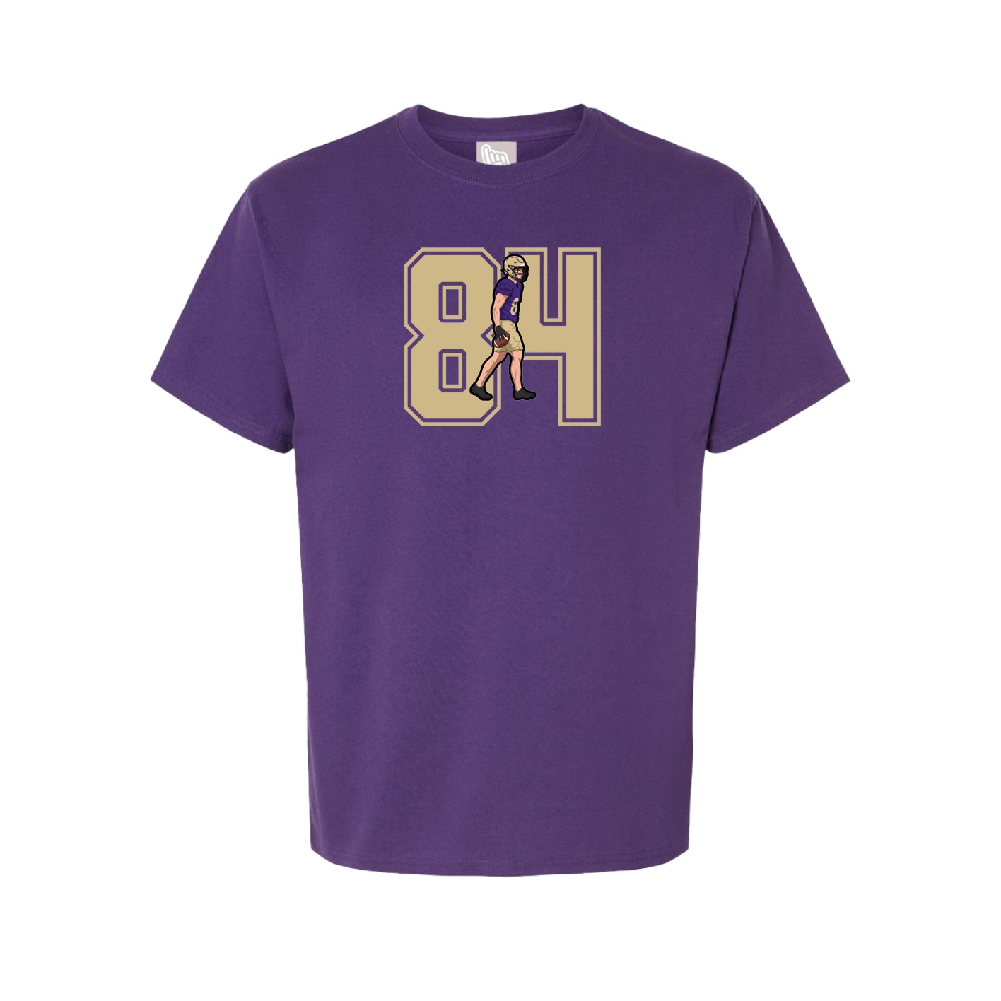 Youth Tee — Number in Purple