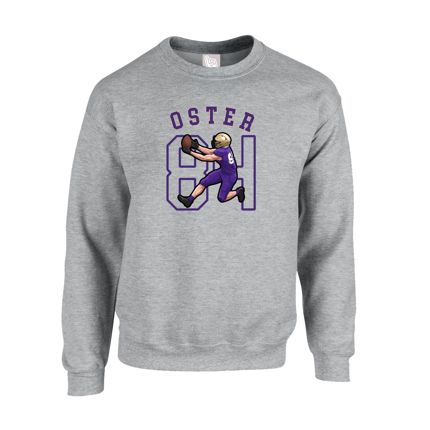 Fleece Crew — Shirsey Arch in Grey