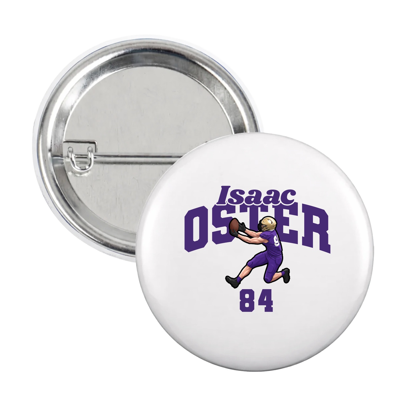 Game Day Button — Signature Arch in White