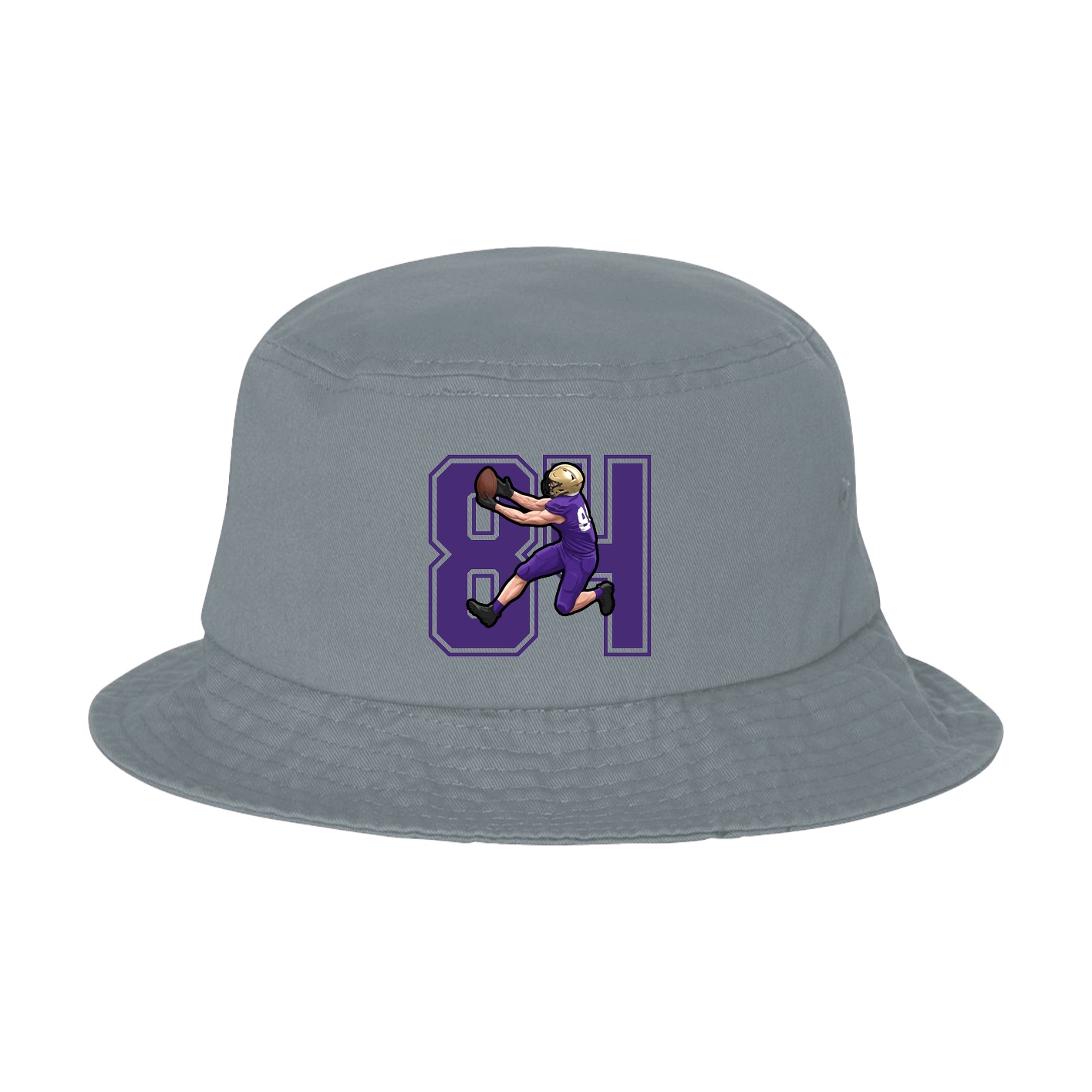 Bucket Cap — Number in Grey