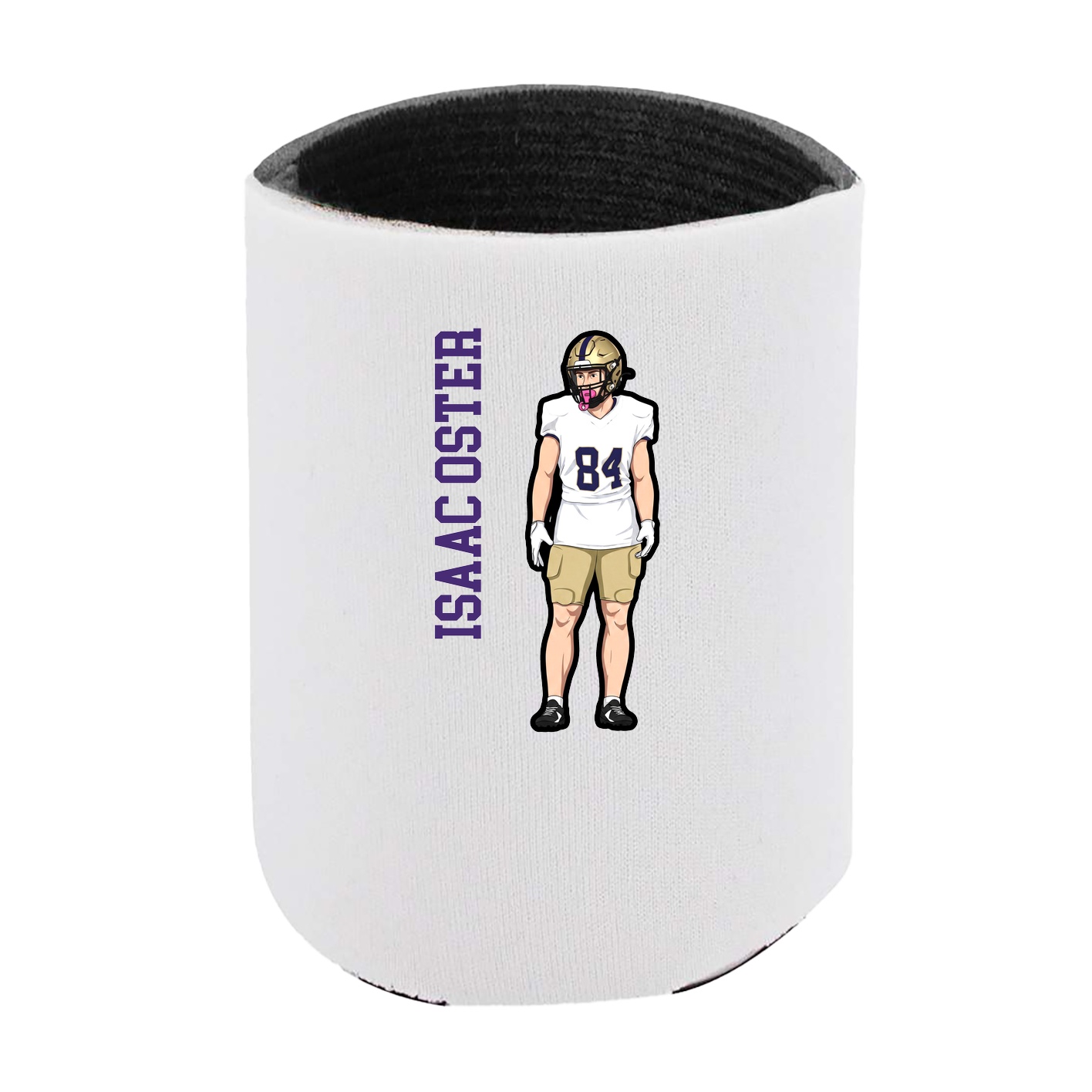 Can Holder — Name Vertical in White