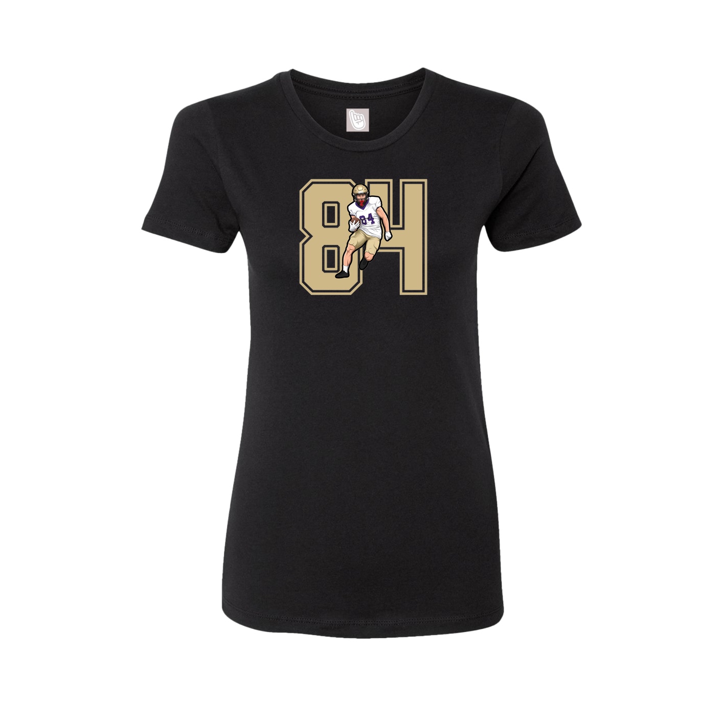 Womens Tee — Number in Black