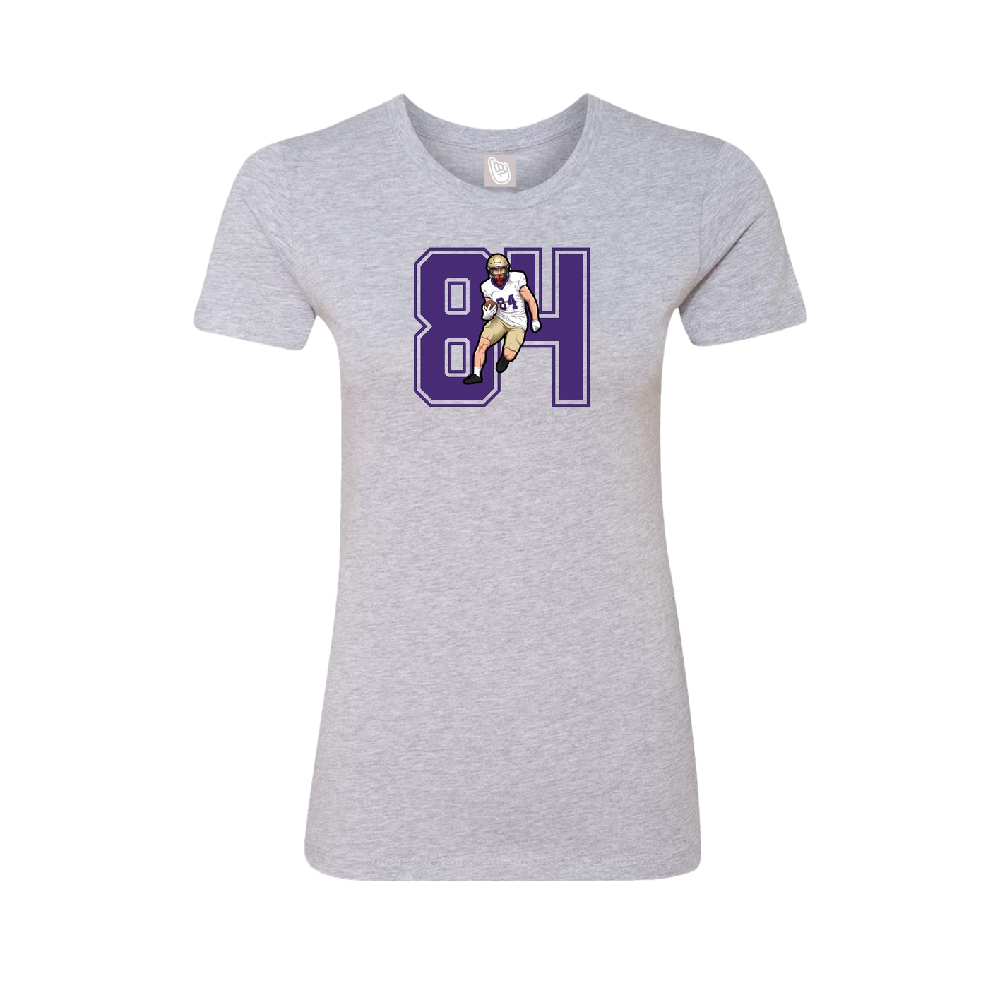 Womens Tee — Number in Grey