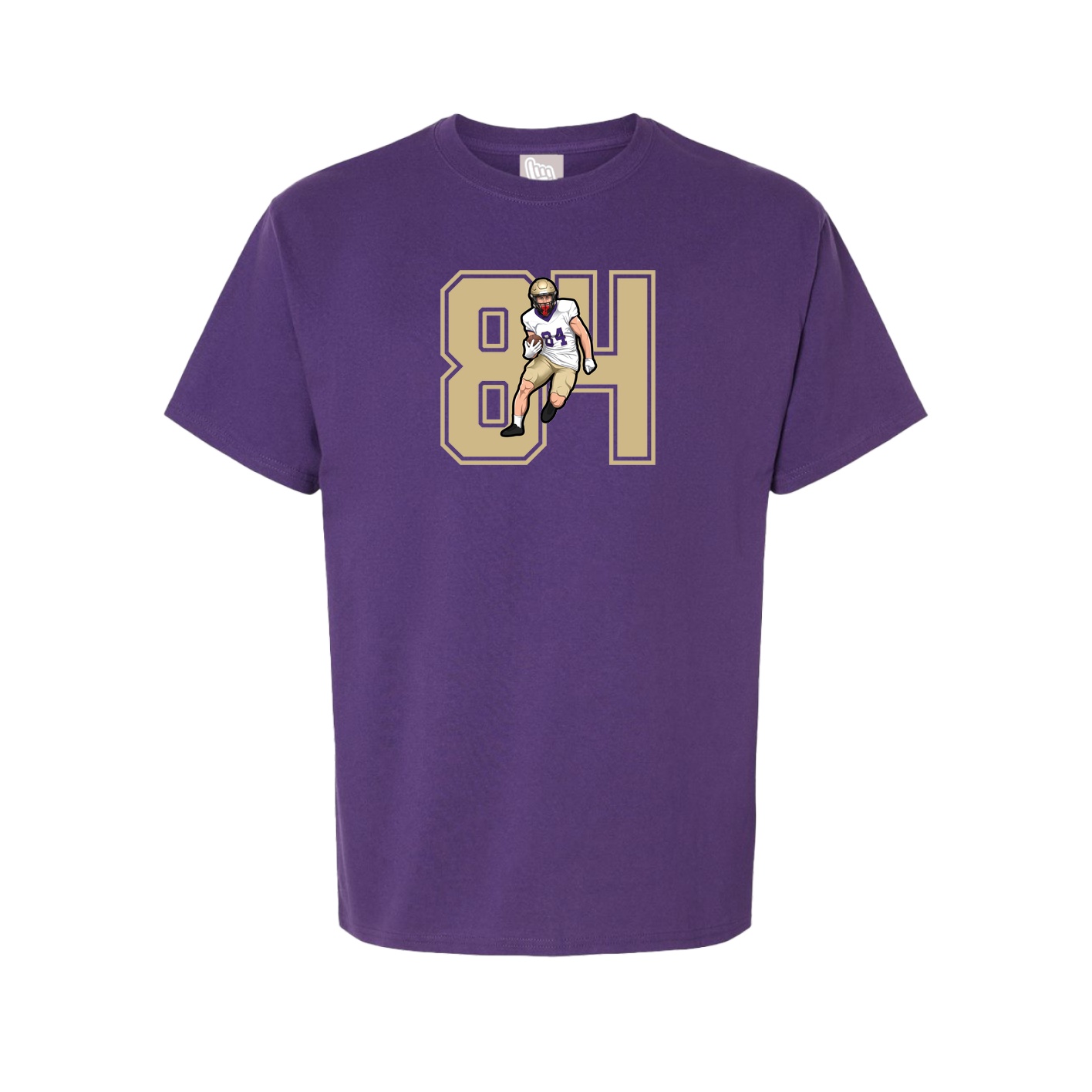Youth Tee — Number in Purple
