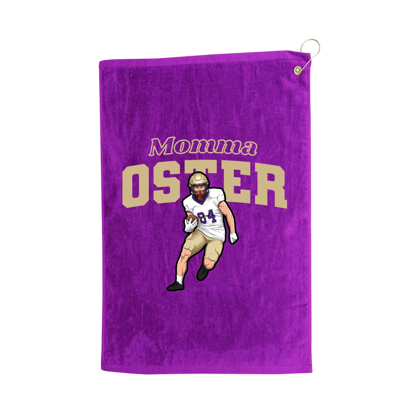 Golf Towel — Mothers Day Block in Purple