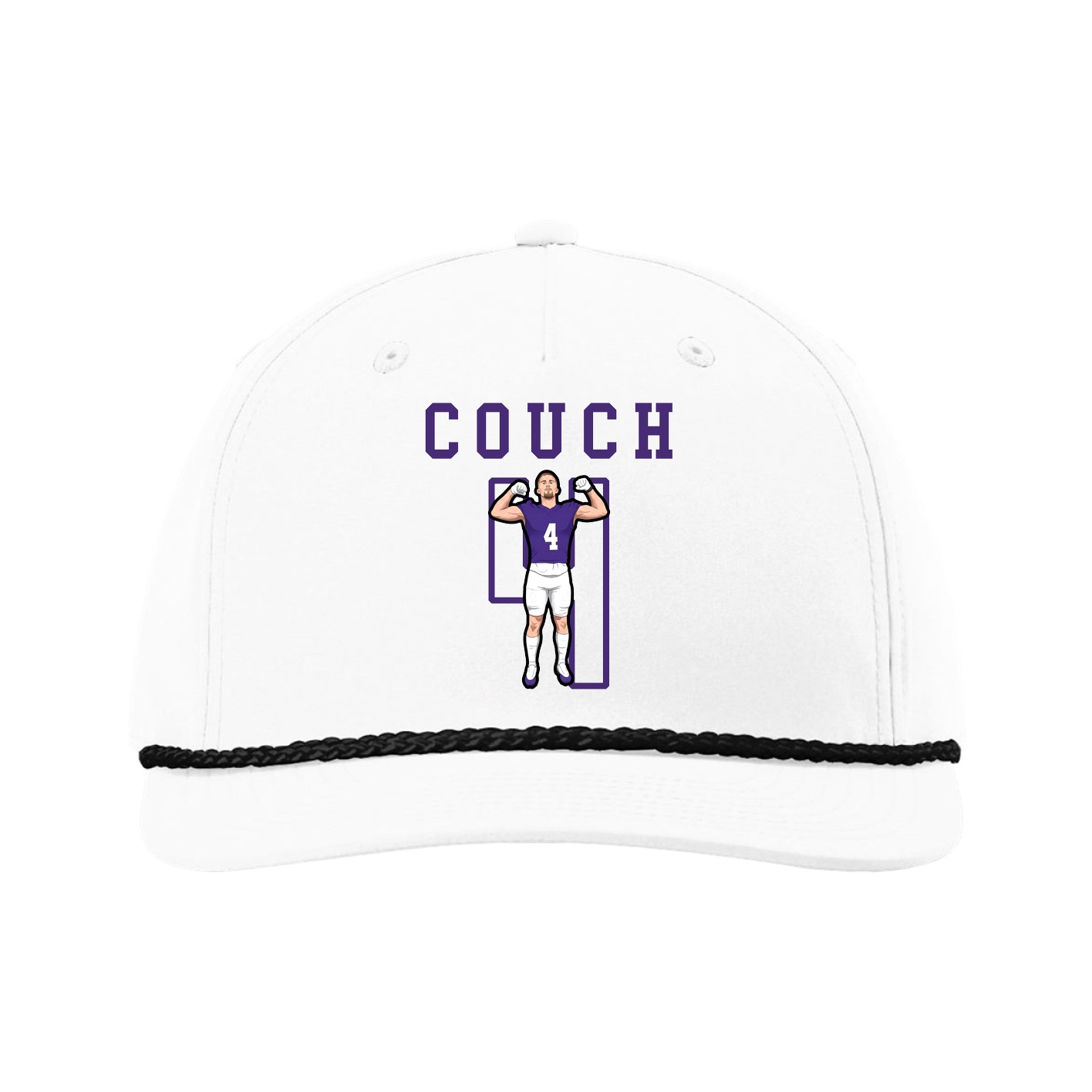 Five-Panel Classic Rope Cap — Shirsey in White
