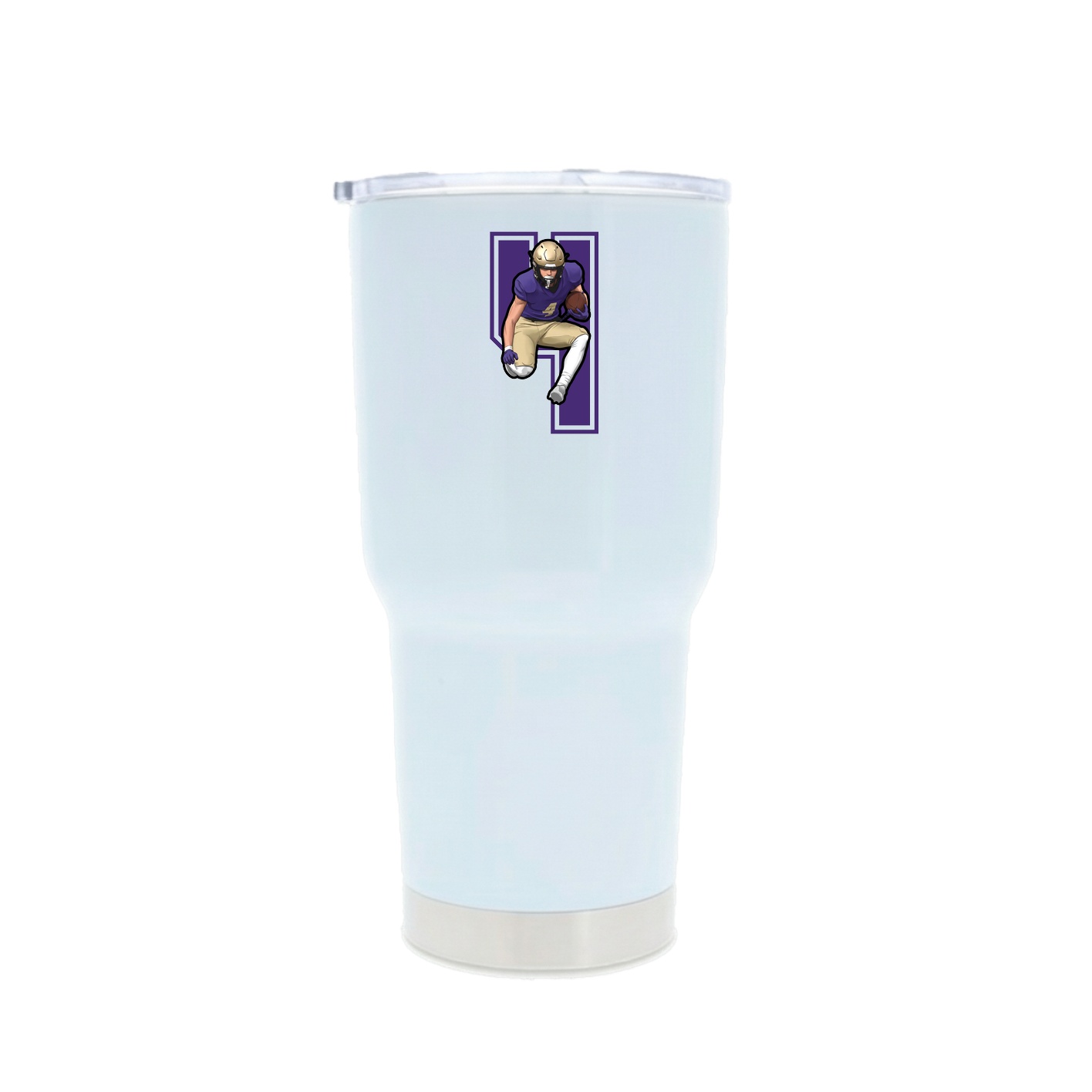 30oz Stainless Steel Tumbler — Number in White