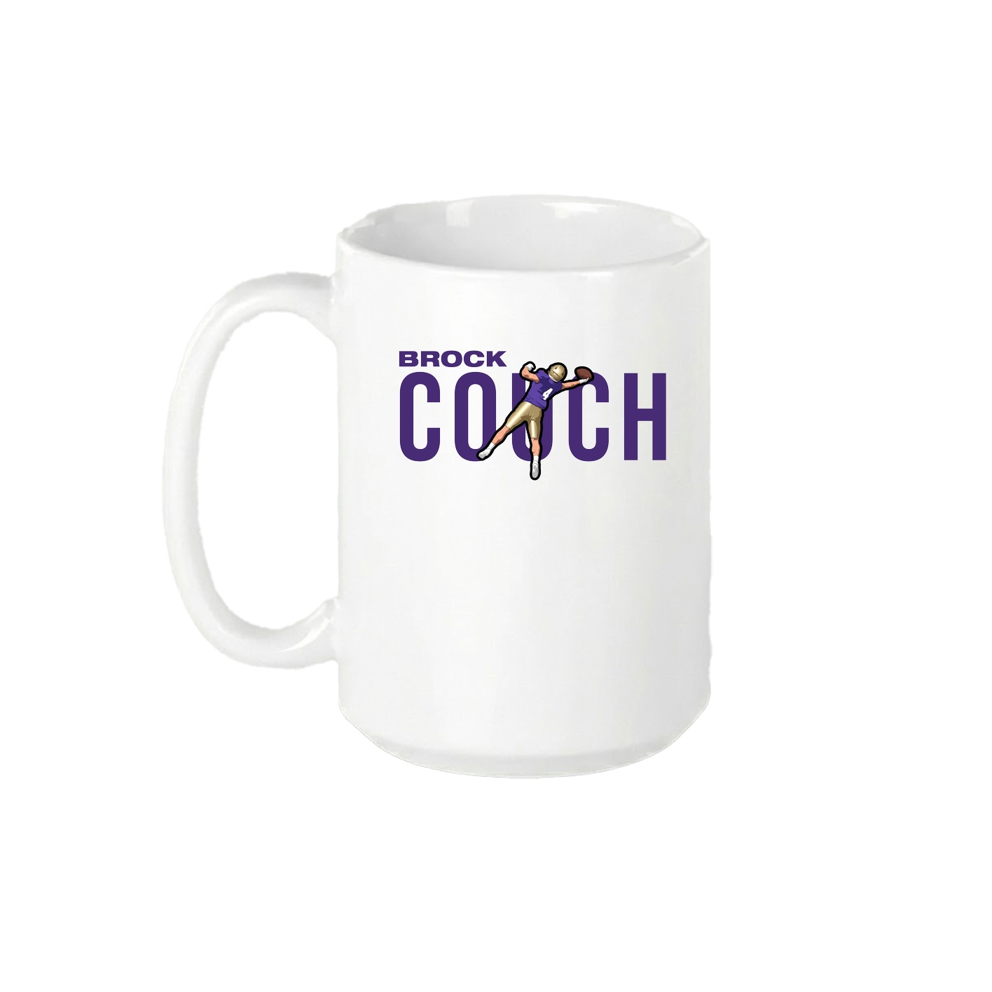 15oz Coffee Mug — Player Name in White