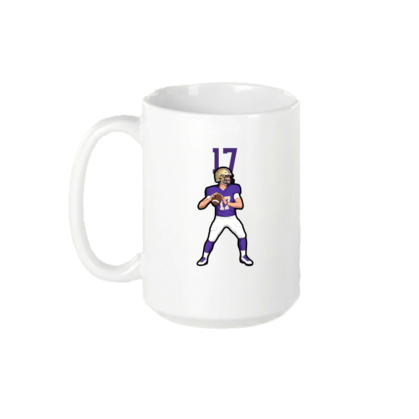 15oz Coffee Mug — Number Top in White