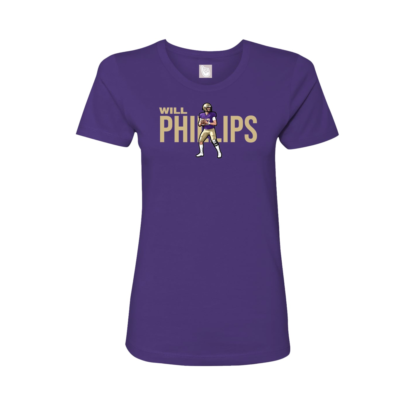 Womens Tee — Player Name in Purple