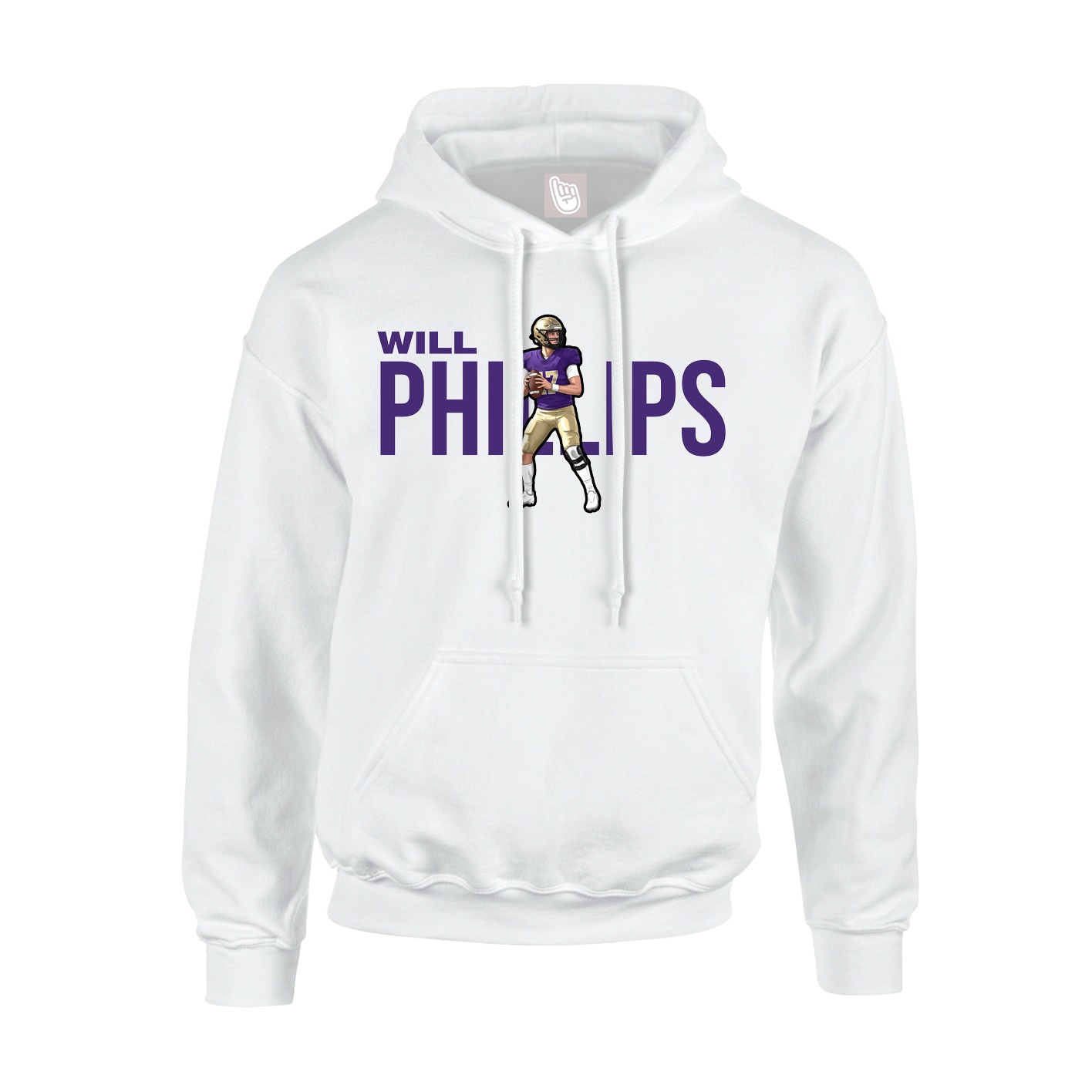 Hoodie — Player Name in White