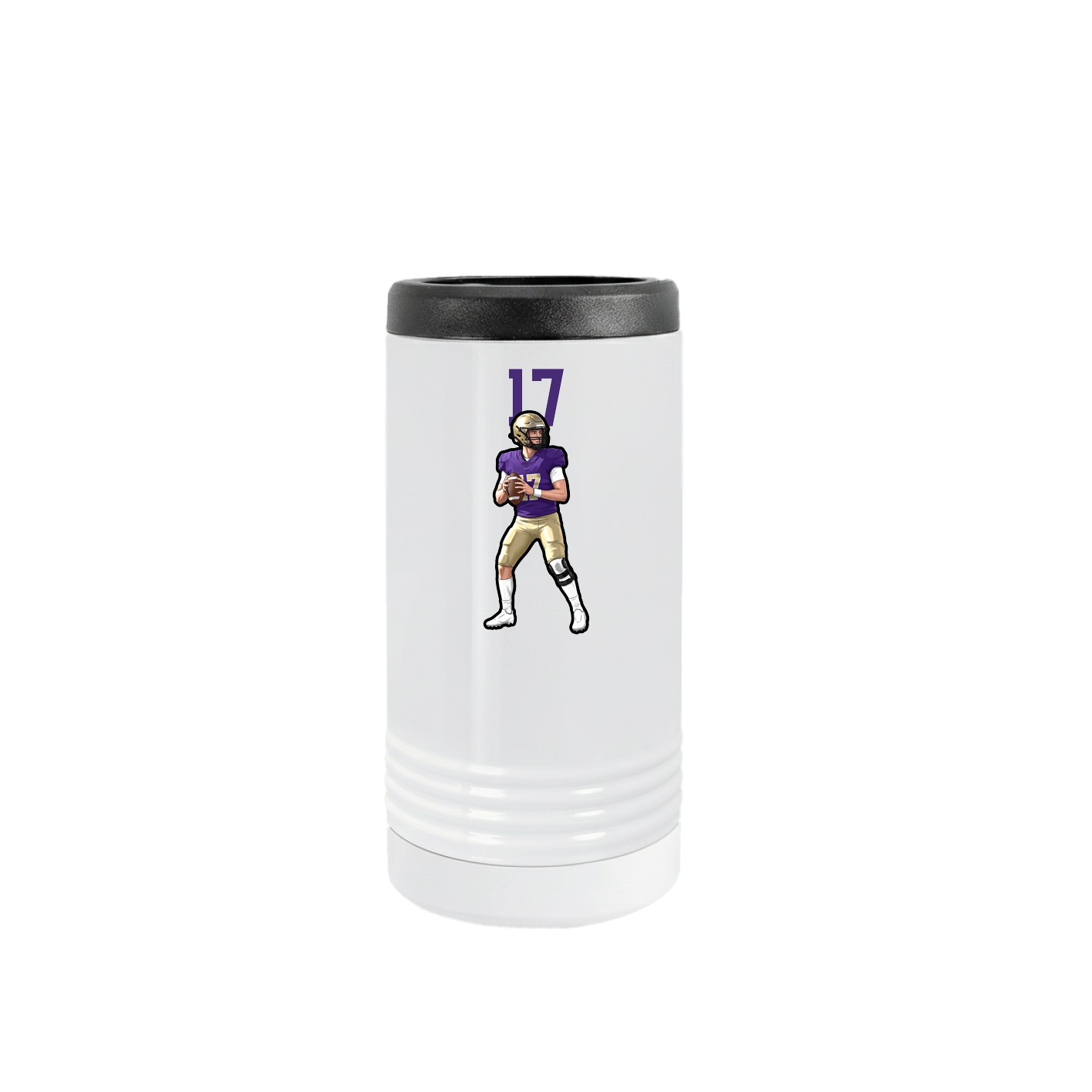 Slim Beverage Holder — Number Top in White