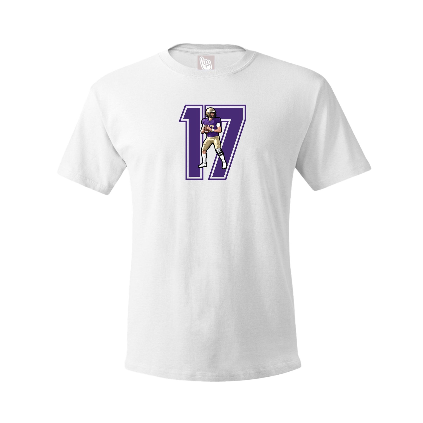 Youth Tee — Number in White