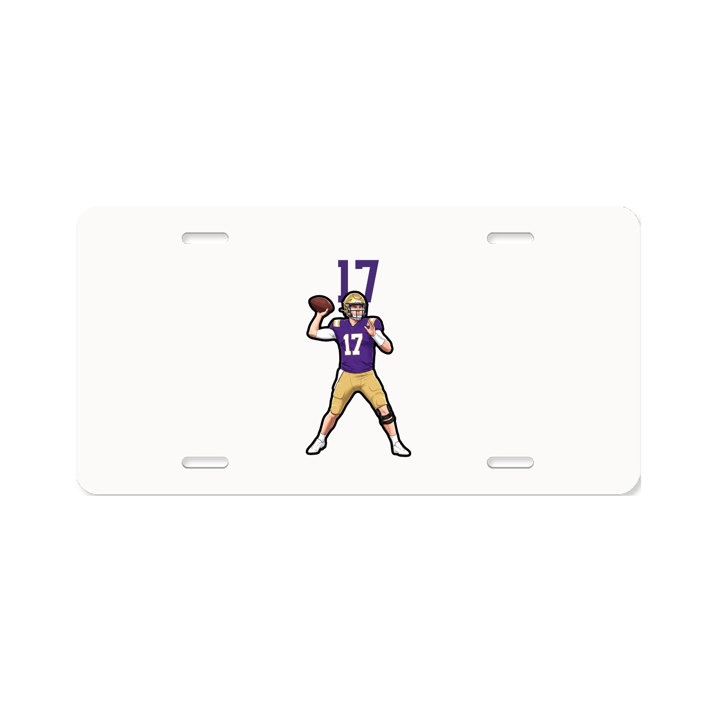 License Plate — Number Top in Classic