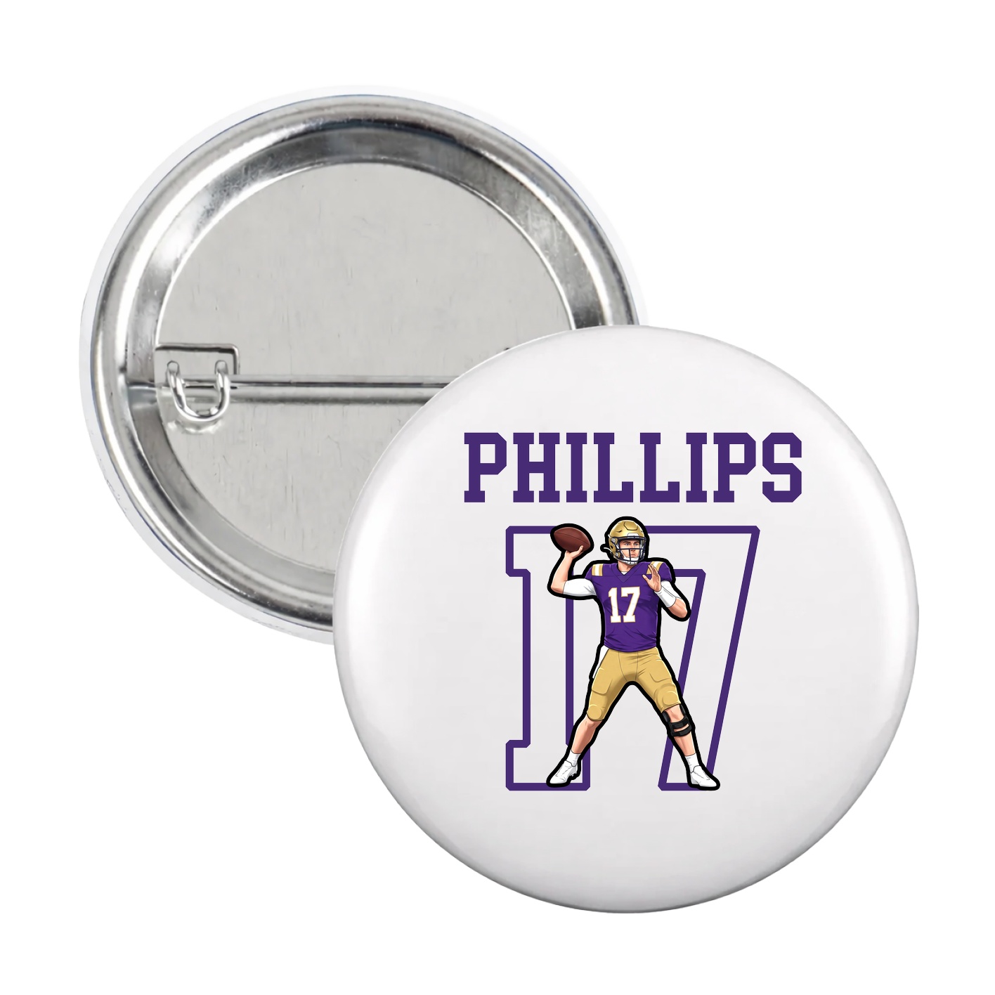 Game Day Button — Shirsey in White