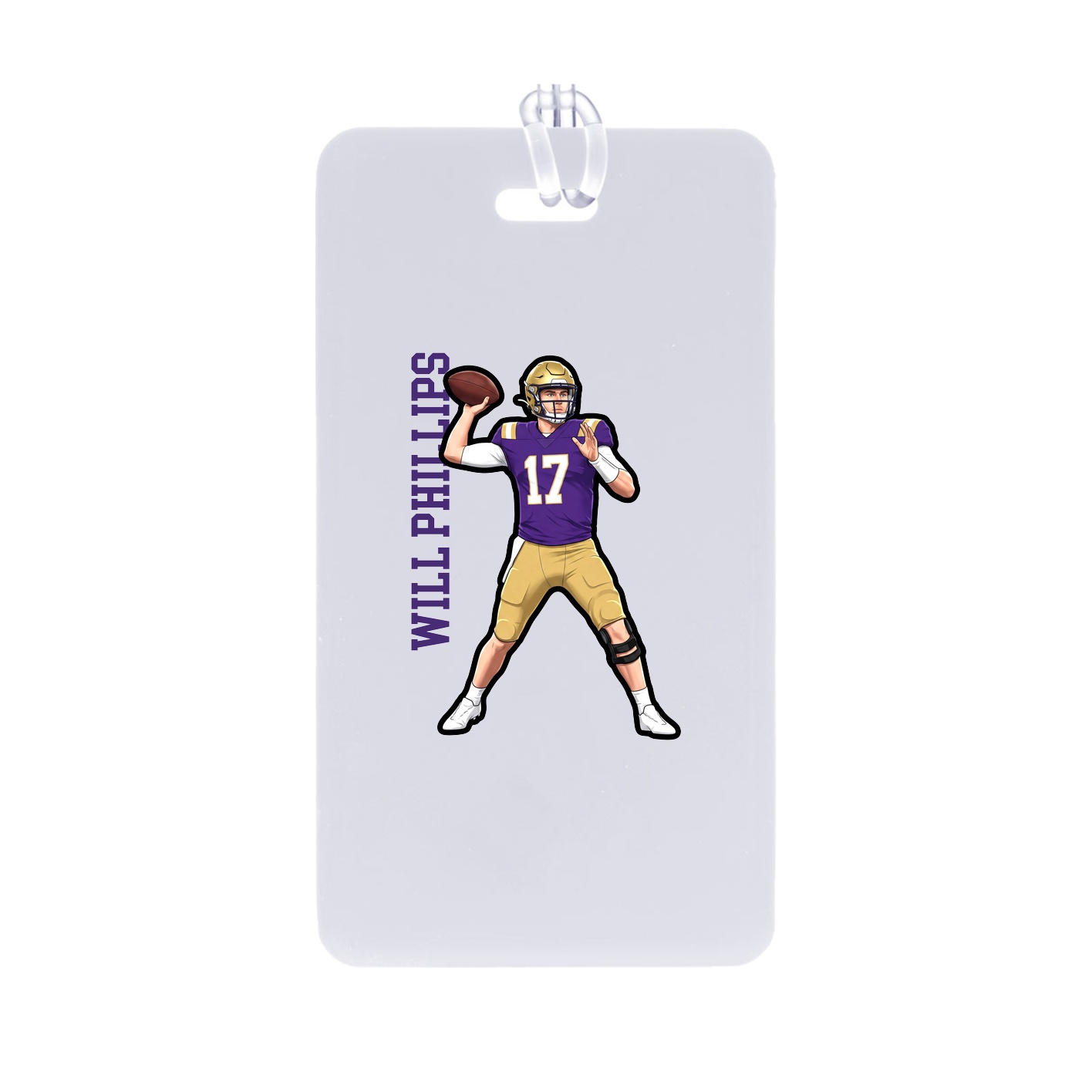Bag Tag — Name Vertical in Classic