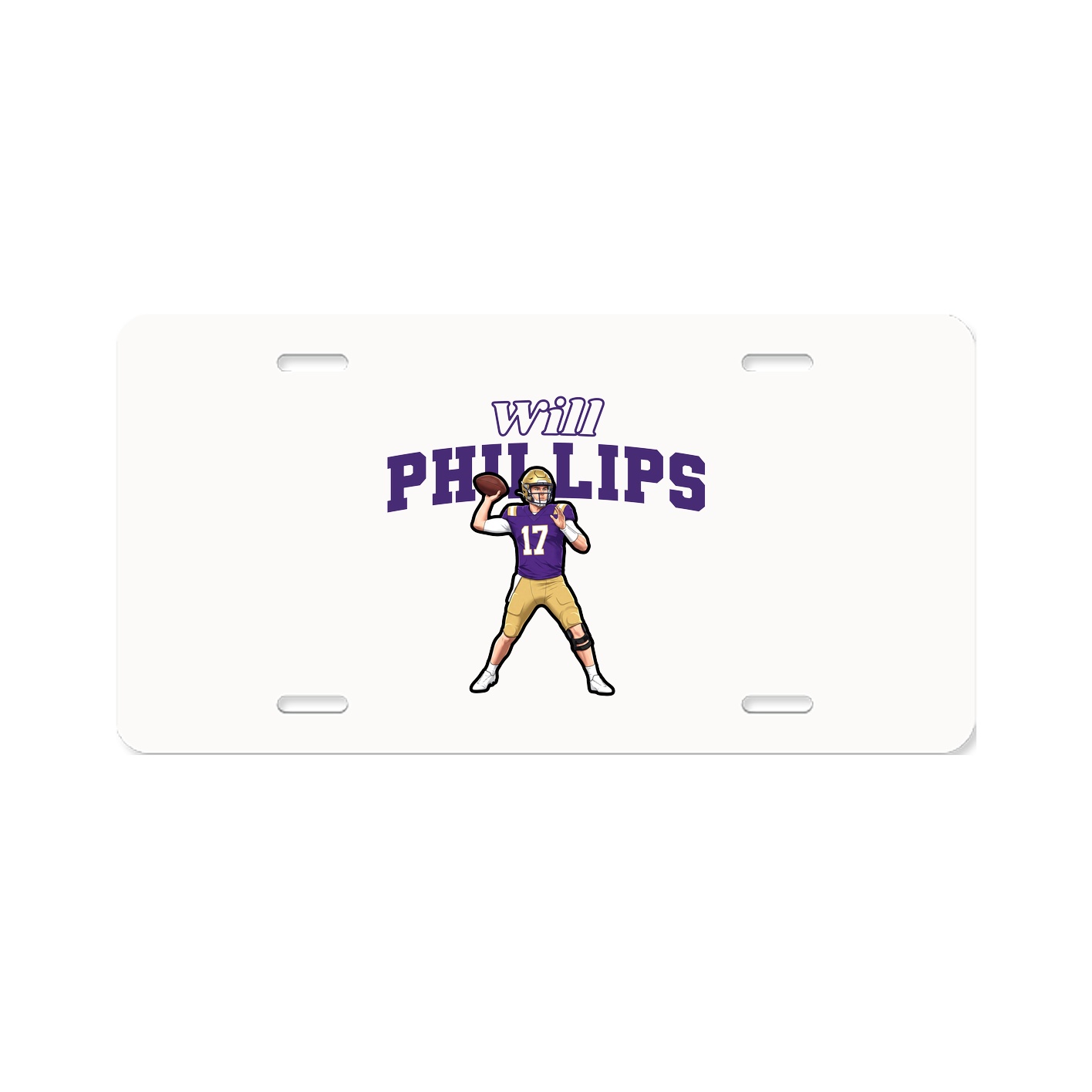 License Plate — Name Arch in Classic